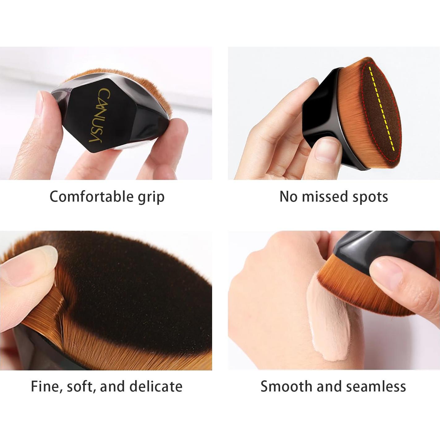 Base Líquida Glamour Brush - Edición Limitada Vacaciones, Pincel Premium