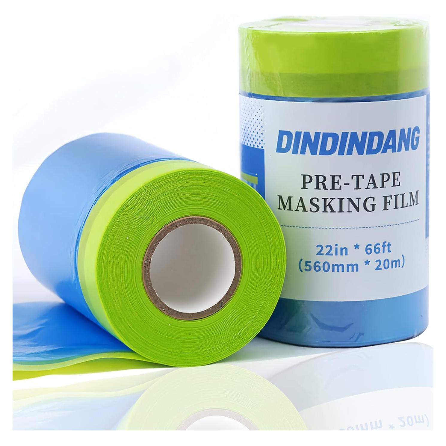 Película de Enmascarar Pre-tapada Dindindang 55.88 cm x 20.12 m