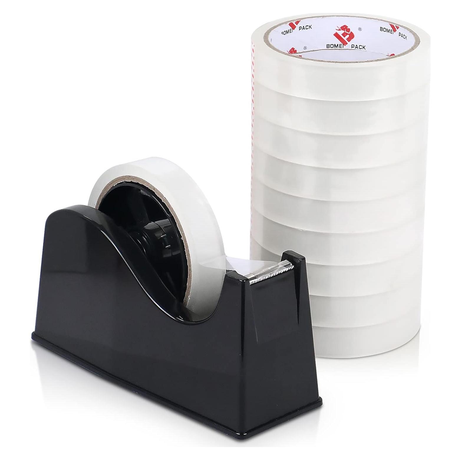 Dispensador de Cinta BOMEI PACK con 10 Rollos de Cinta Transparente