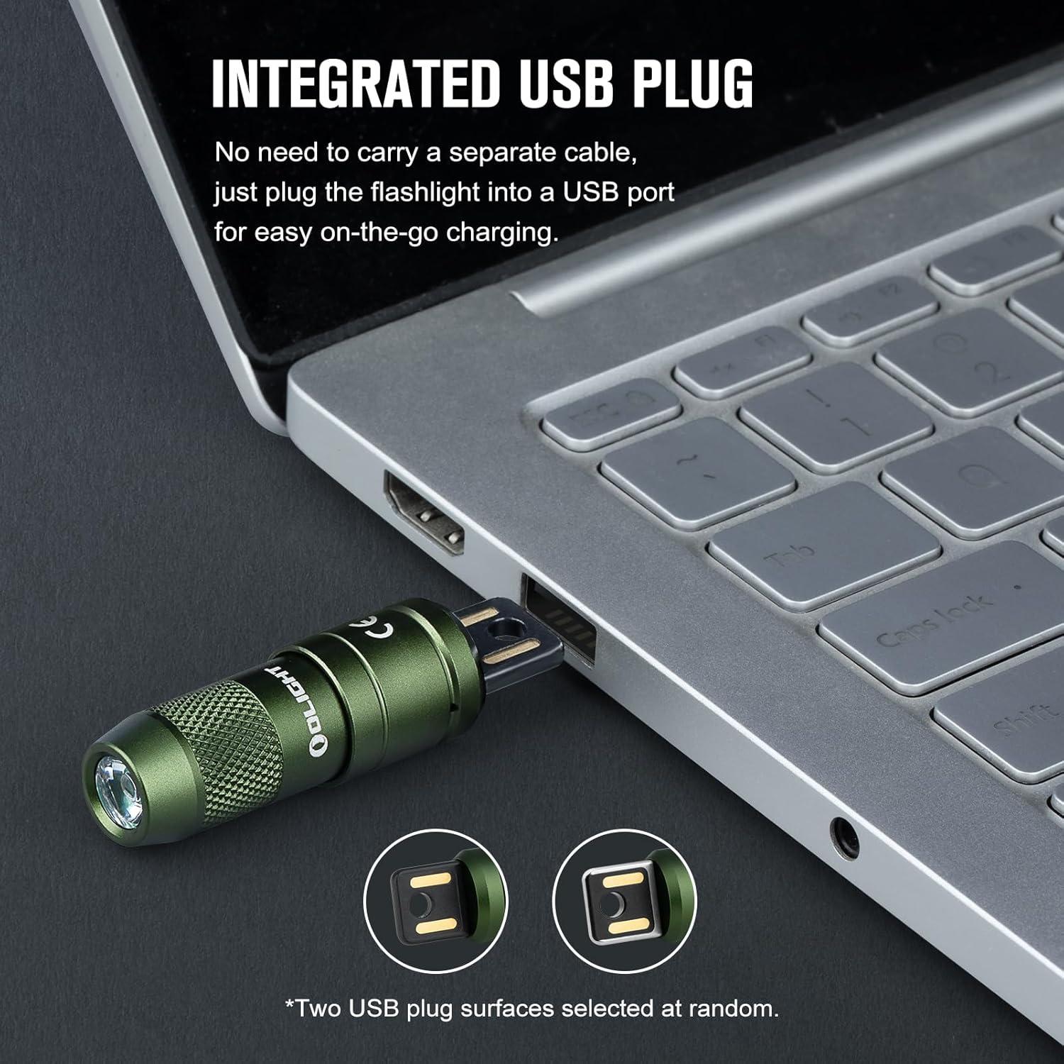 Linterna Recargable OLIGHT Imini 2 de Llavero 50 Lúmenes