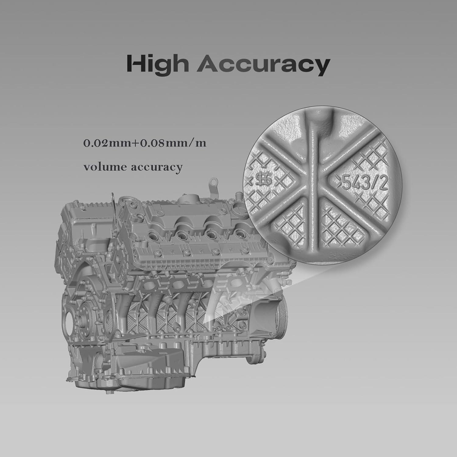 Escáner 3D Creality Sermoon S1 Inalámbrico 0.02mm Alta Precisión