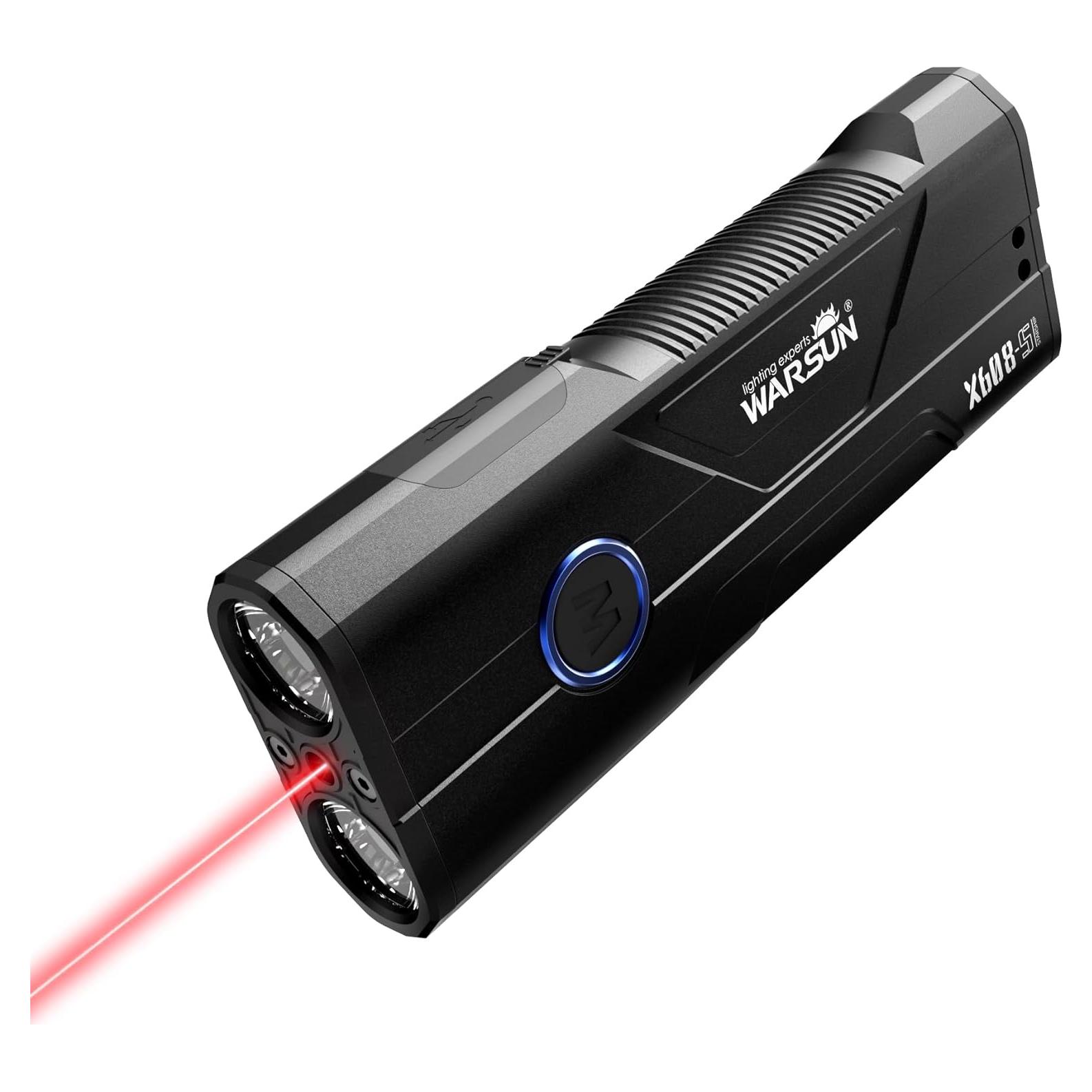 Linterna Recargable WARSUN X608S 2600 Lúmenes LED Aluminio