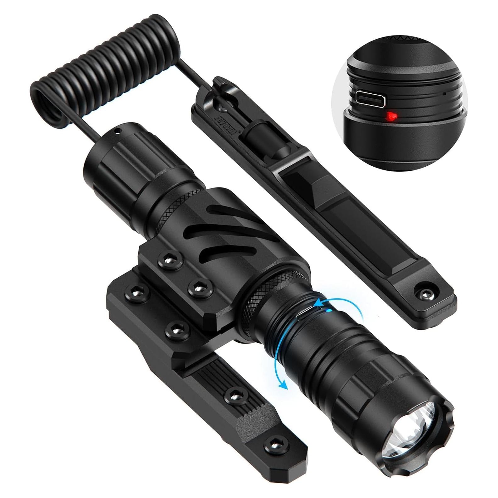 Linterna Táctica LED Feyachi FL34 1500 Lúmenes IPX7 Recargable