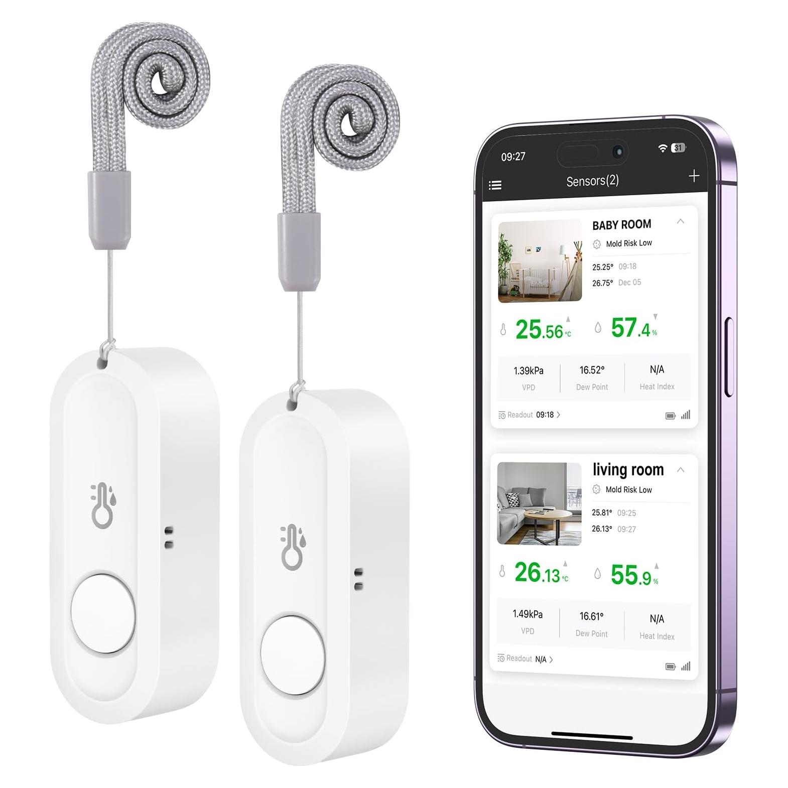 Termómetro Higrómetro Inalámbrico ORIA Bluetooth con APP