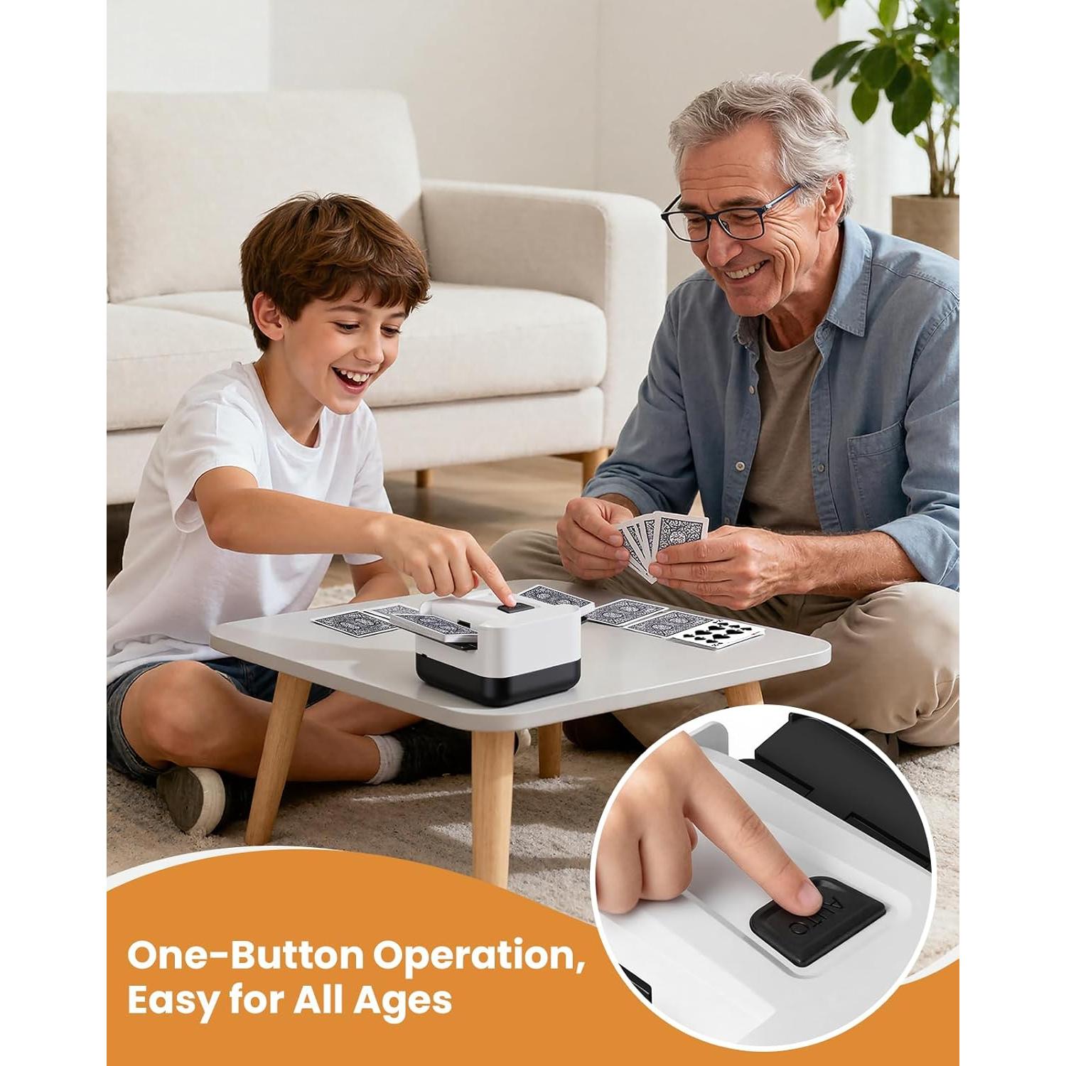 Barajador de Cartas Automático Linkbolt B02 2000mAh Negro