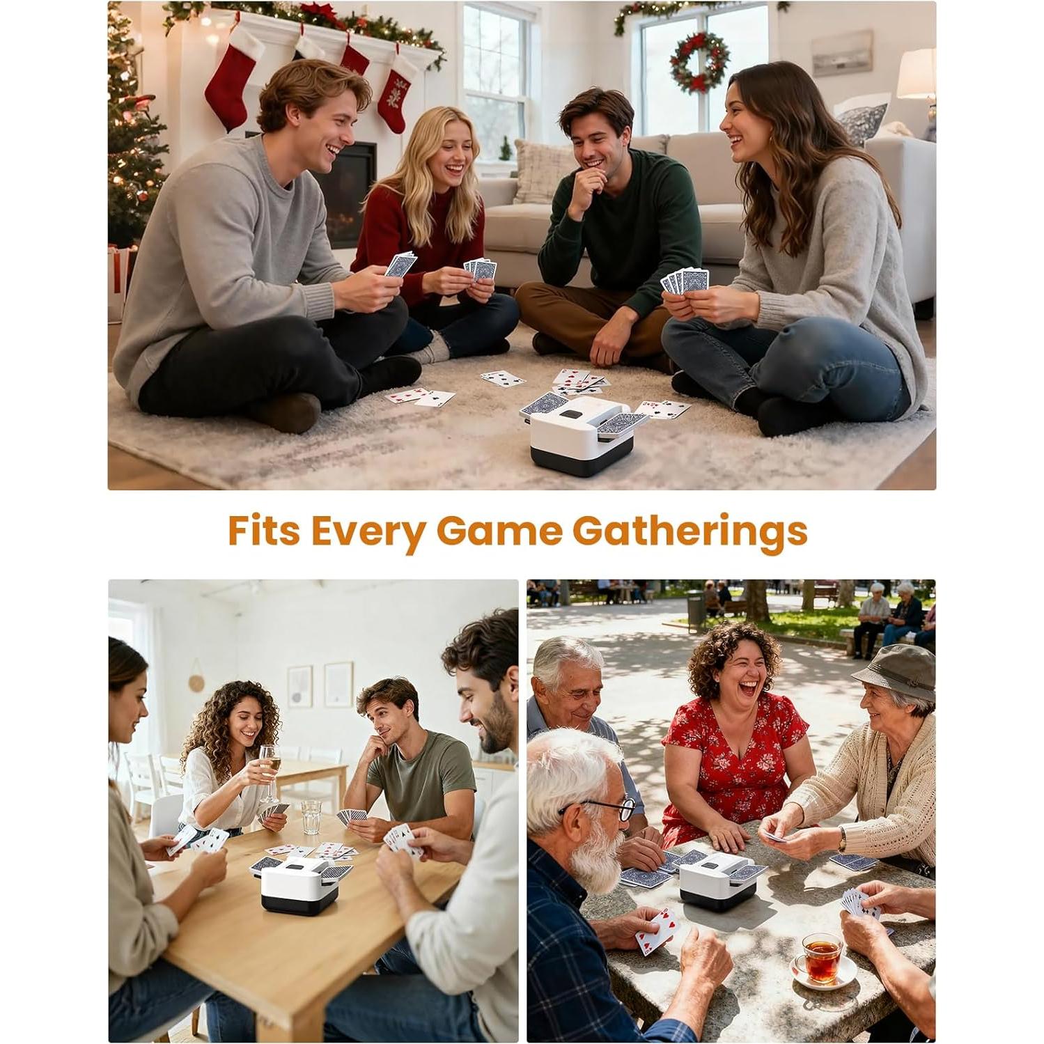 Barajador de Cartas Automático Linkbolt B02 2000mAh Negro