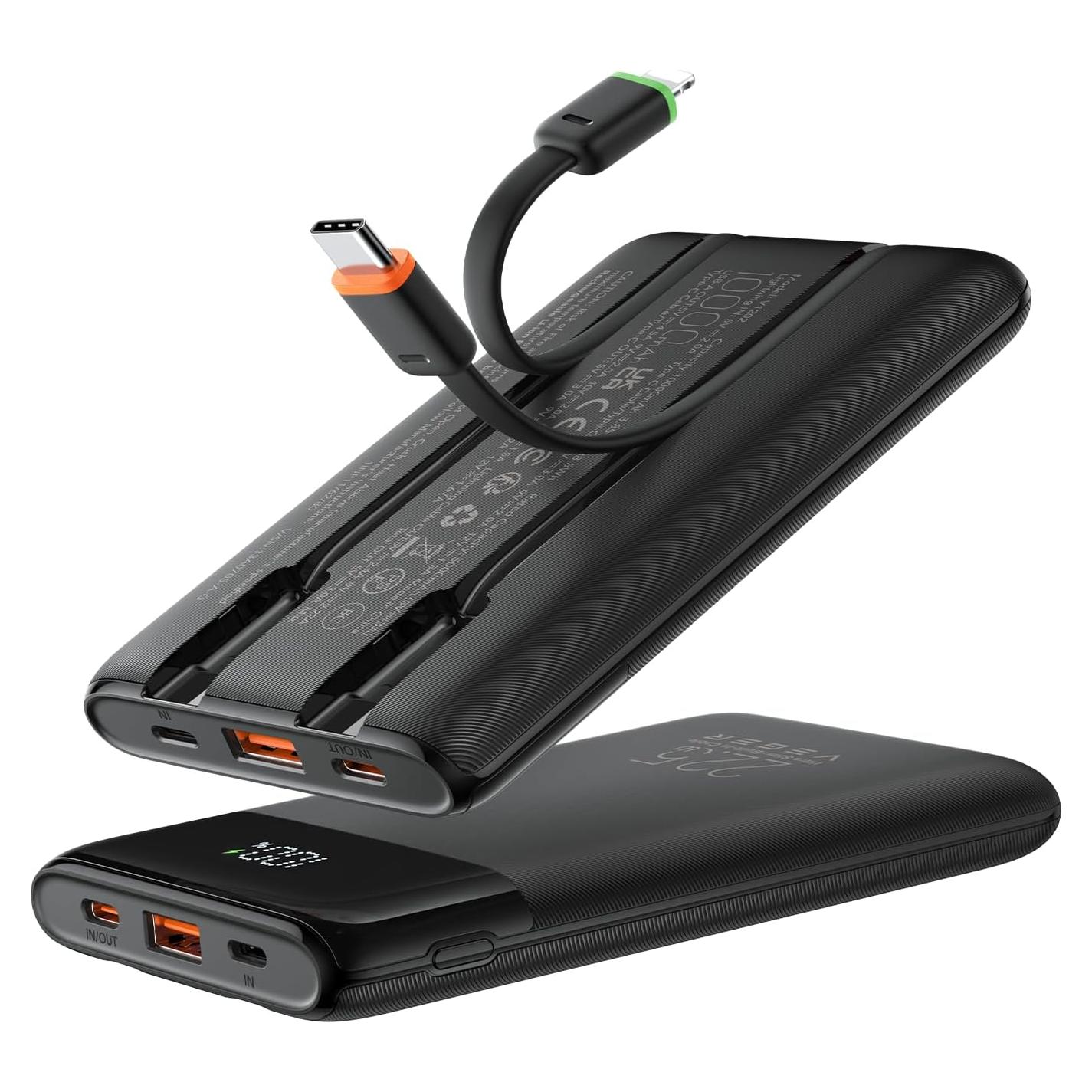 Cargador Portátil VEGER 10000mAh Carga Rápida 22.5W USB-C