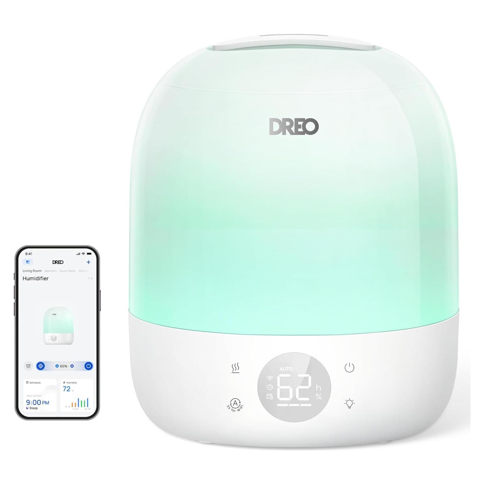 Humidificador DREO HM409S 3L Ultrasonido Blanco 28dB