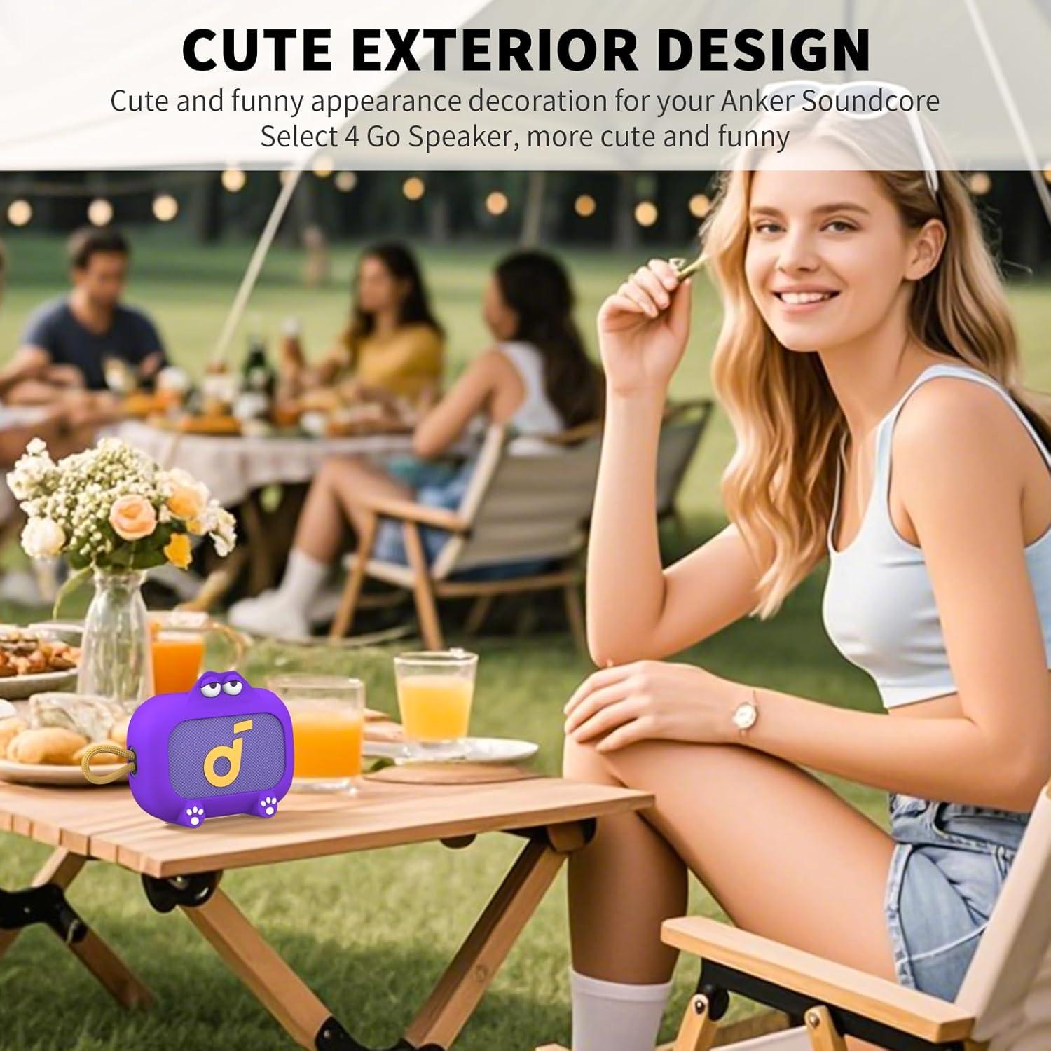 Funda Protectora Silicona Anker Soundcore Select 4 Go Púrpura