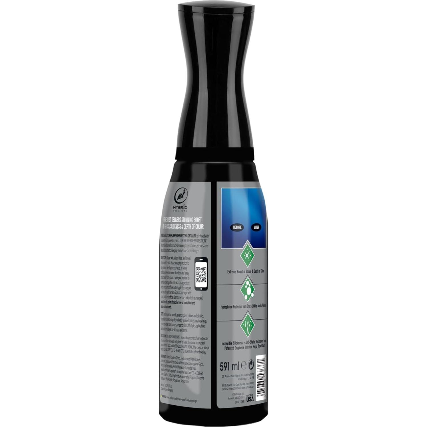 Spray de Detalle Turtle Wax 53837 con Grafeno 600 ml