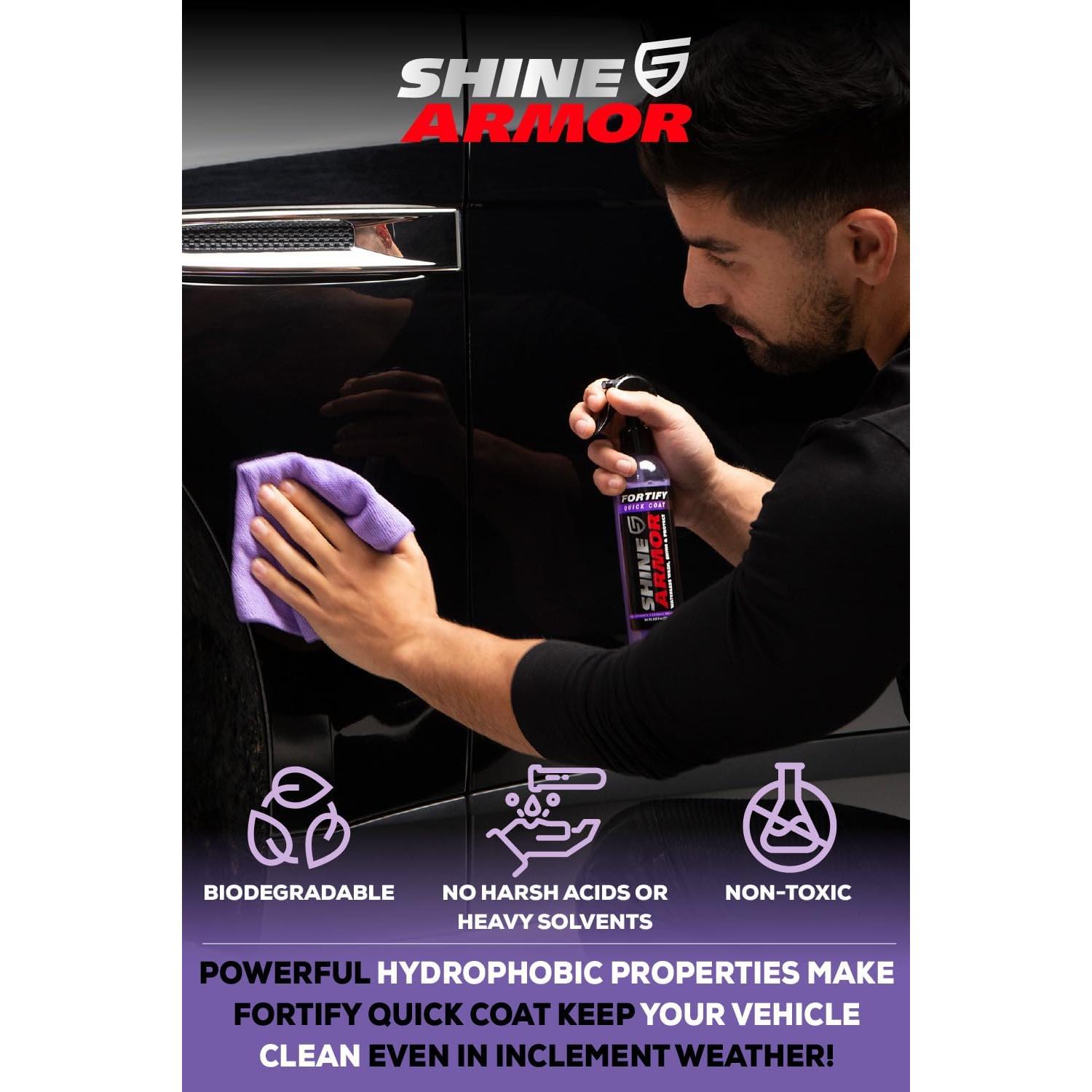 Paquete de Cuidado del Automóvil Shine Armor - Recubrimiento Cerámico y Limpiador Interior