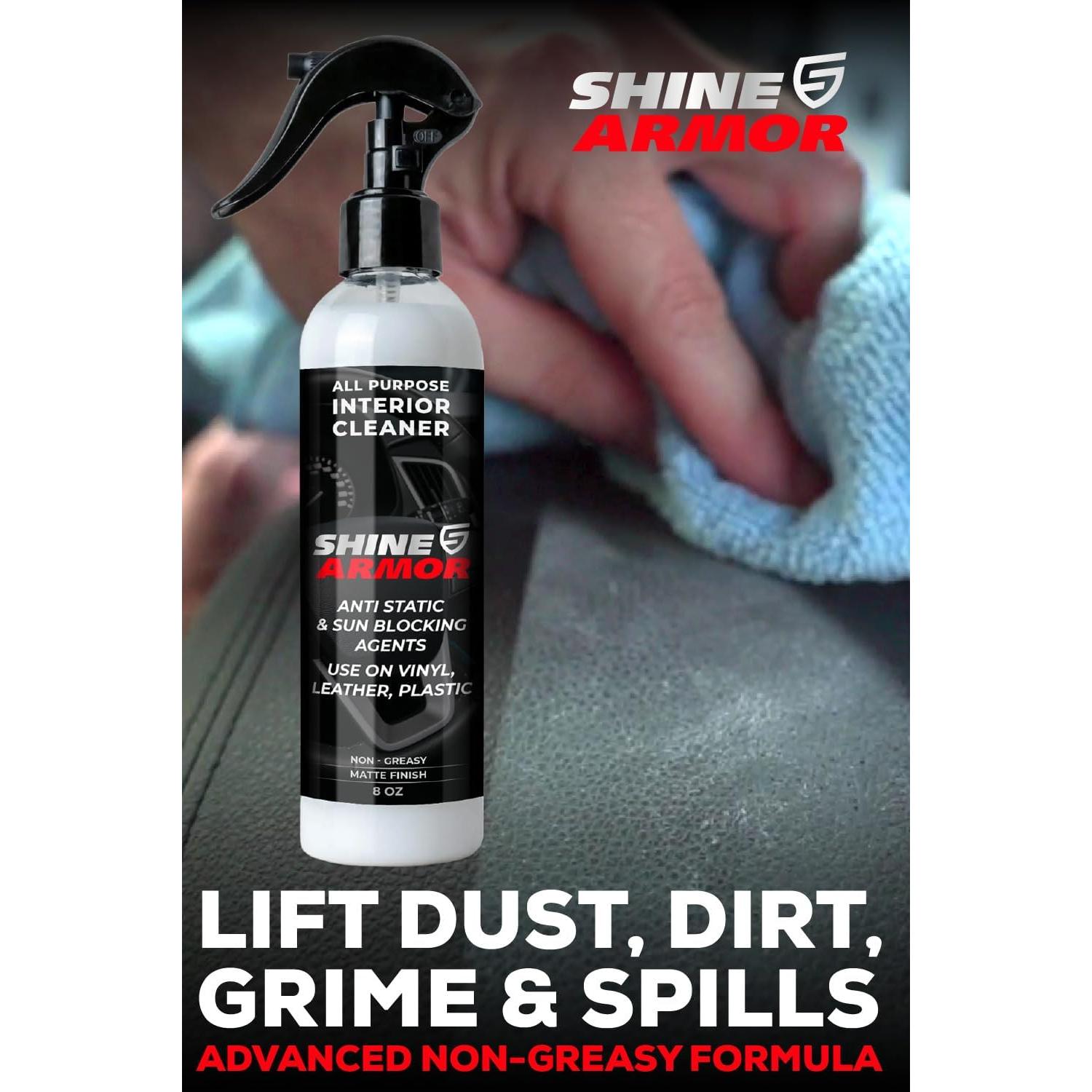 Paquete de Cuidado del Automóvil Shine Armor - Recubrimiento Cerámico y Limpiador Interior