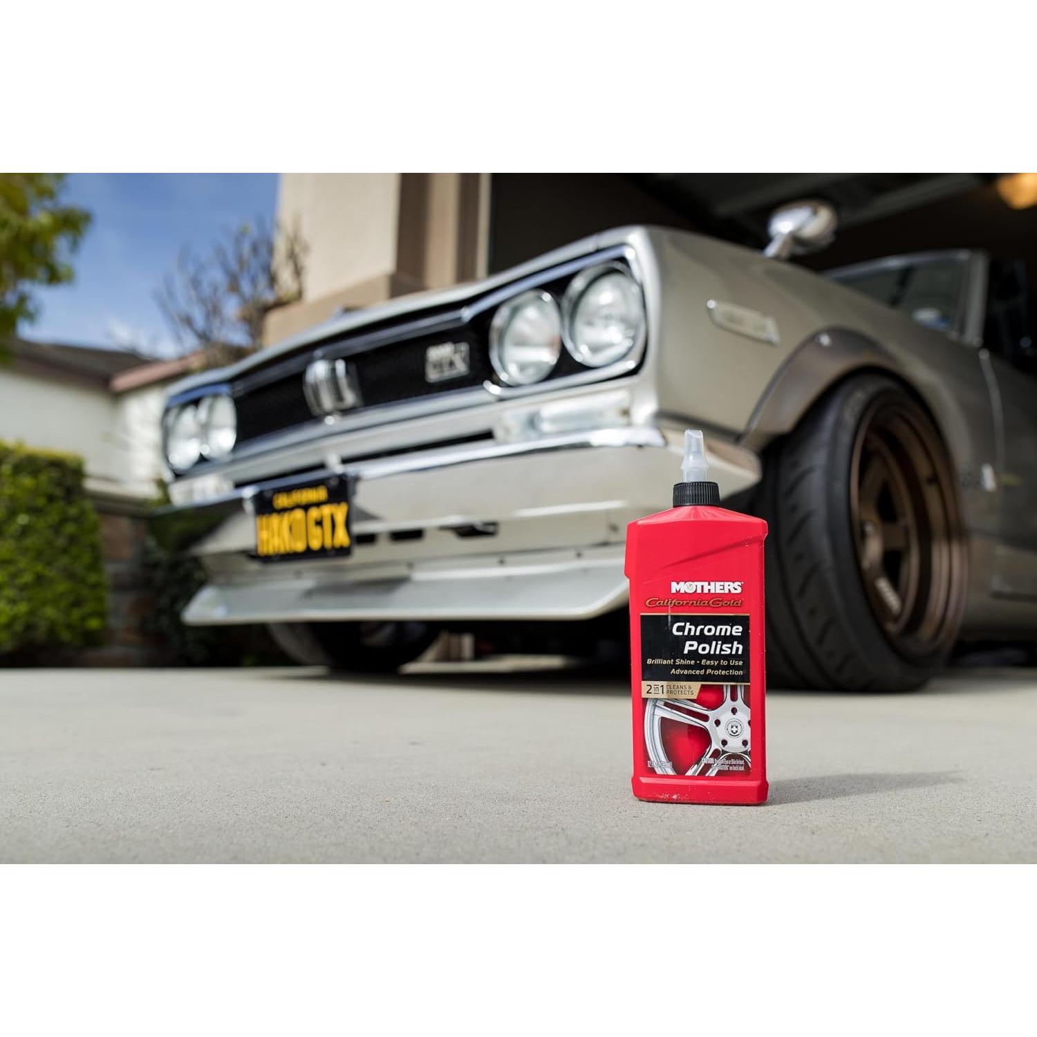 Pulidor Chrome Gold Mothers 340 g - Limpia y Brilla Cromo