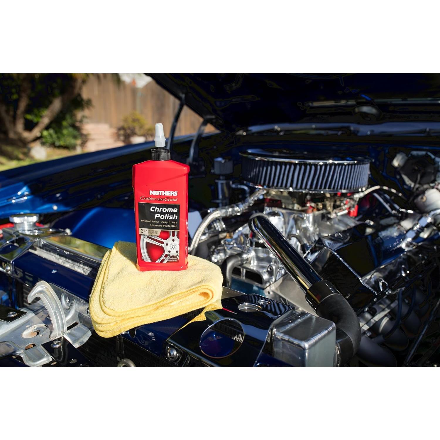 Pulidor Chrome Gold Mothers 340 g - Limpia y Brilla Cromo