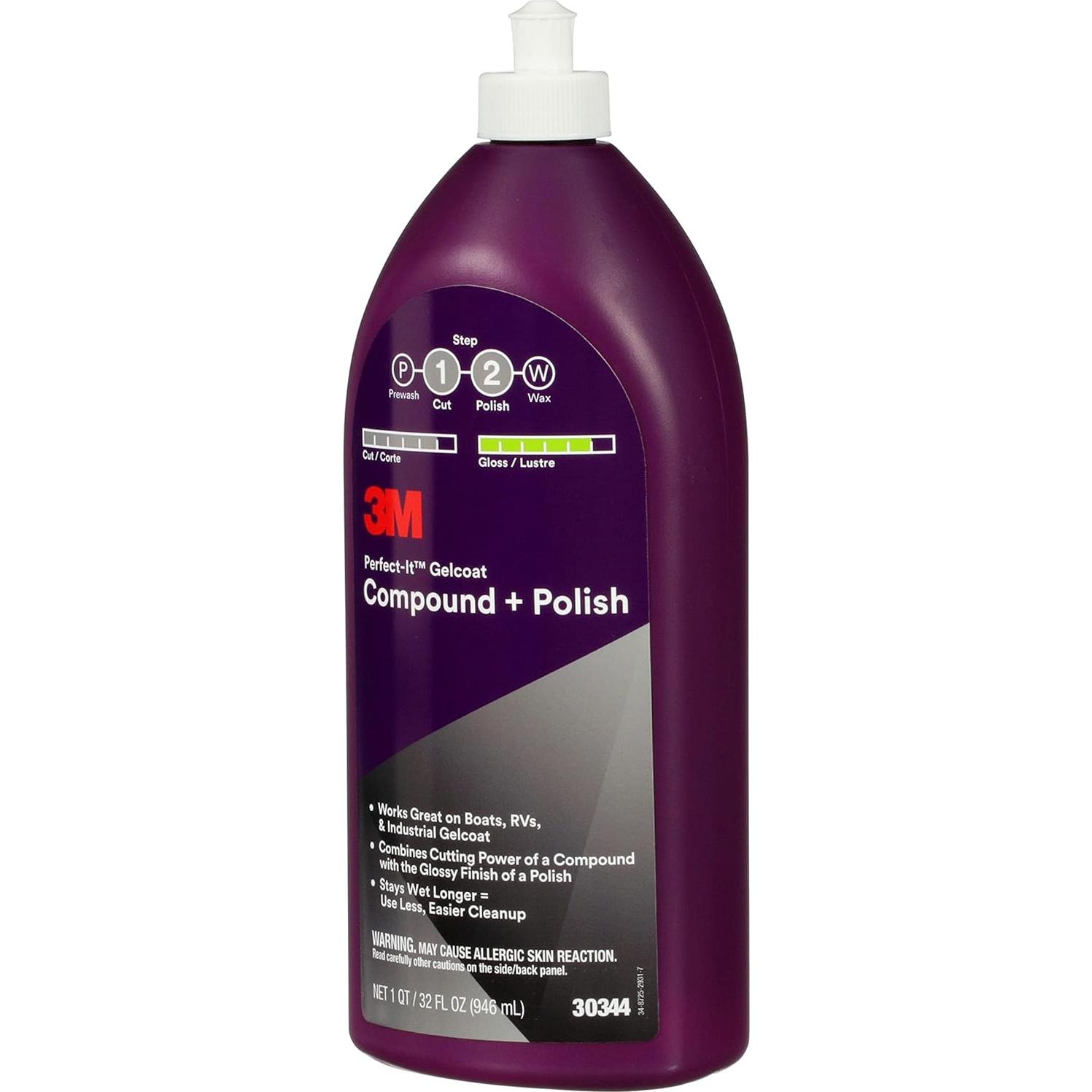 Compuesto y Pulido Gelcoat 3M Perfect-It 30344, 946 mL