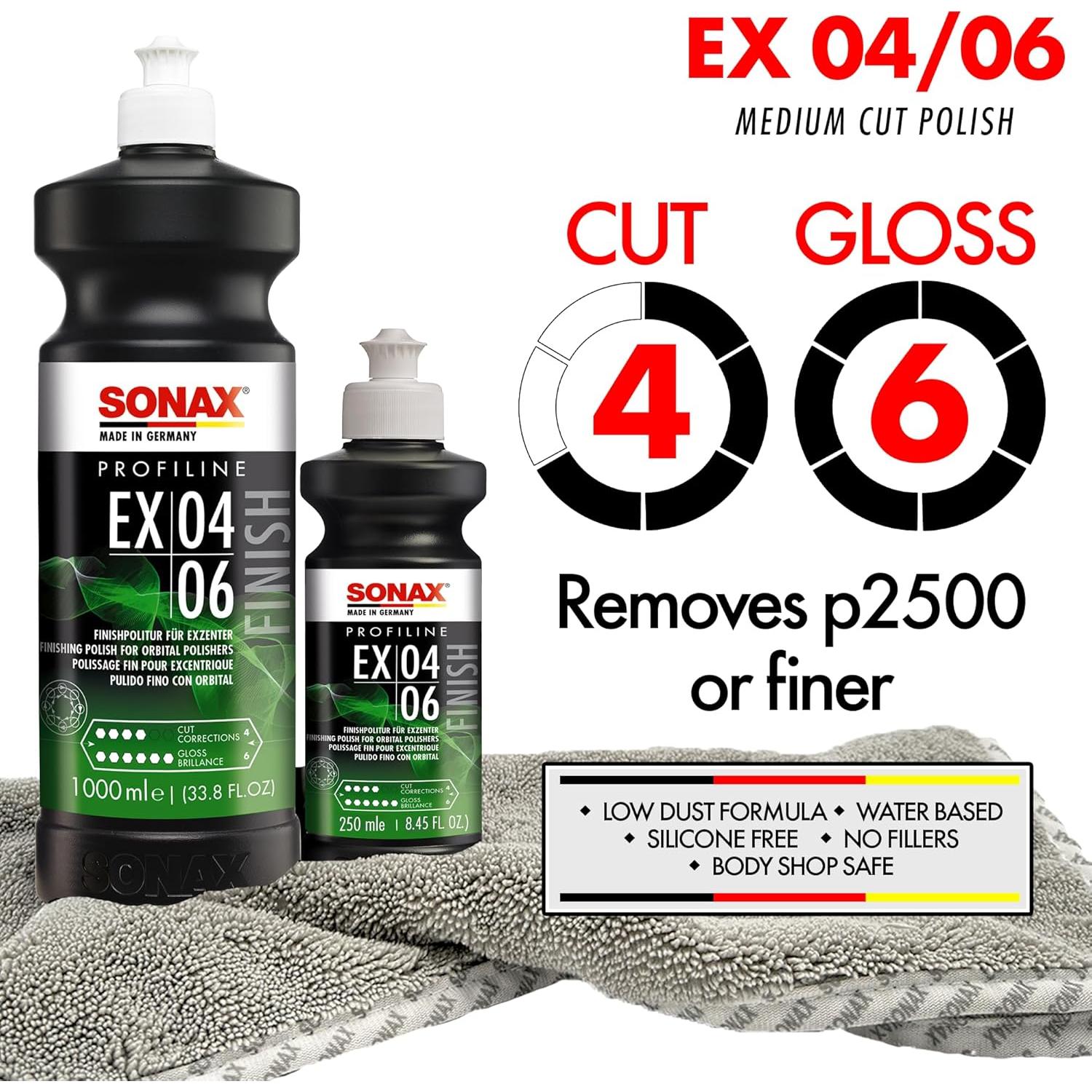 SONAX EX 04-06 Pulimento Doble Acción 1L Corte Medio Brillo