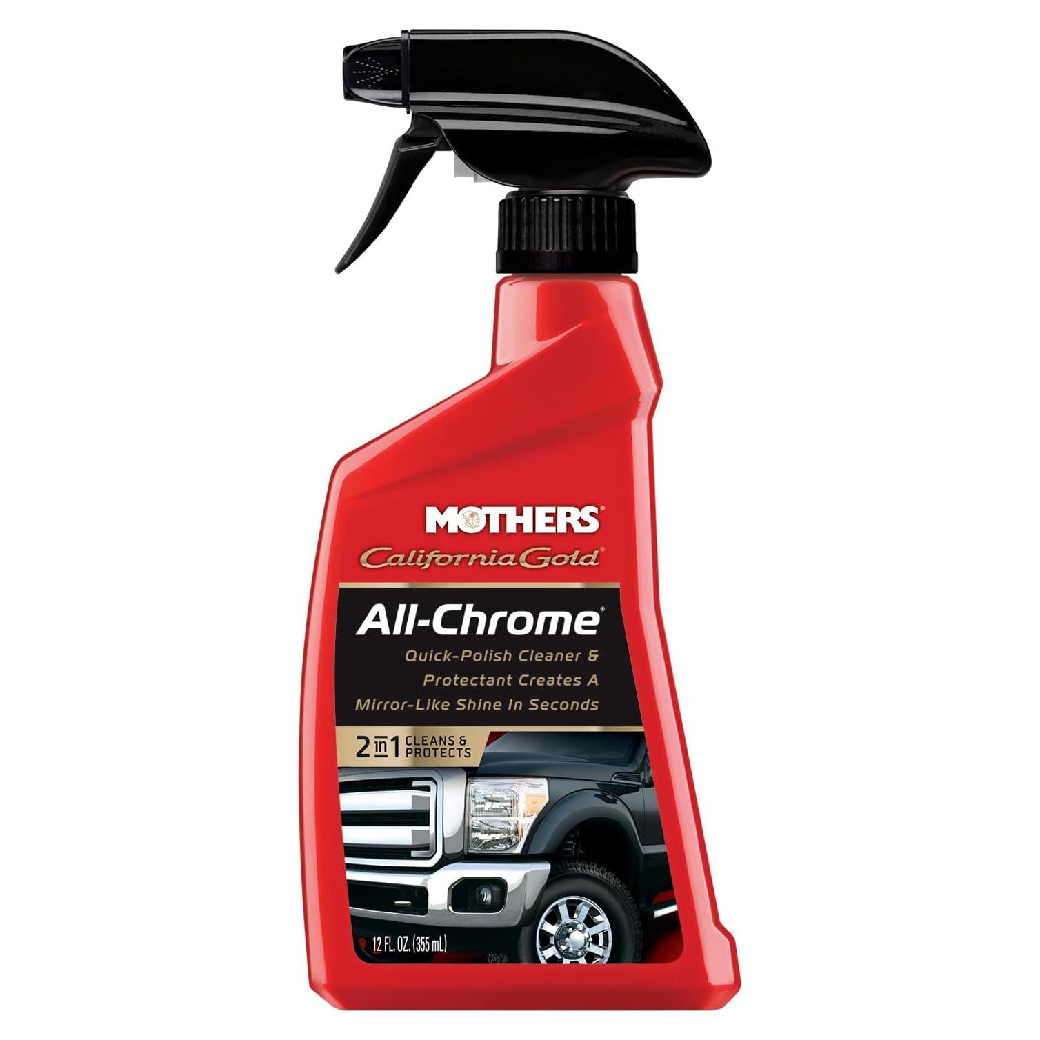 Limpiador y Pulidor de Cromo Mothers 12 oz - Brillo Protector