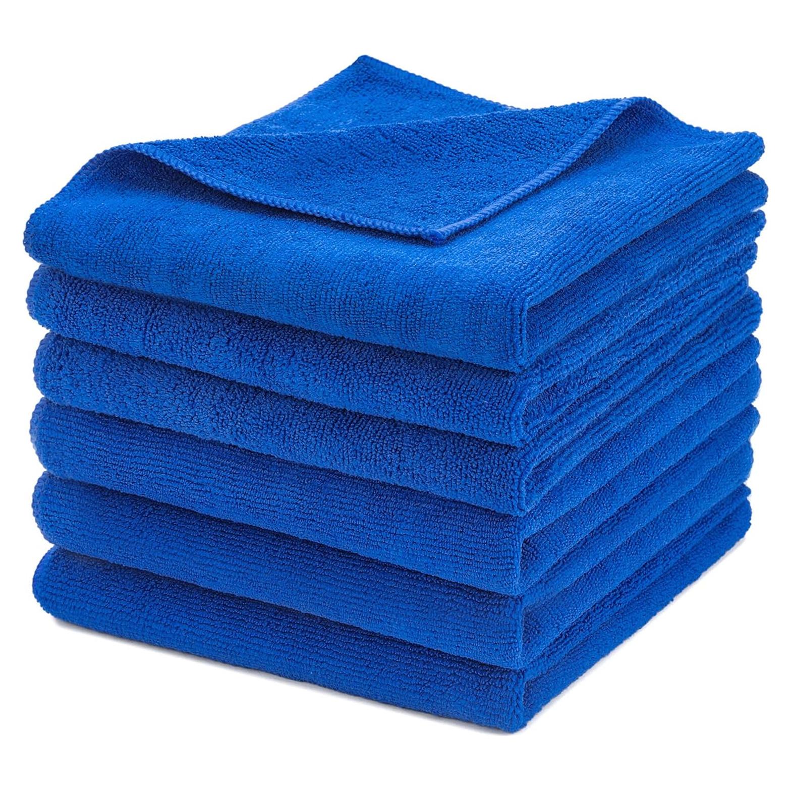 Toallas de Microfibra Premium CARCAREZ 340 GSM Sin Pelusa - 6 Unidades