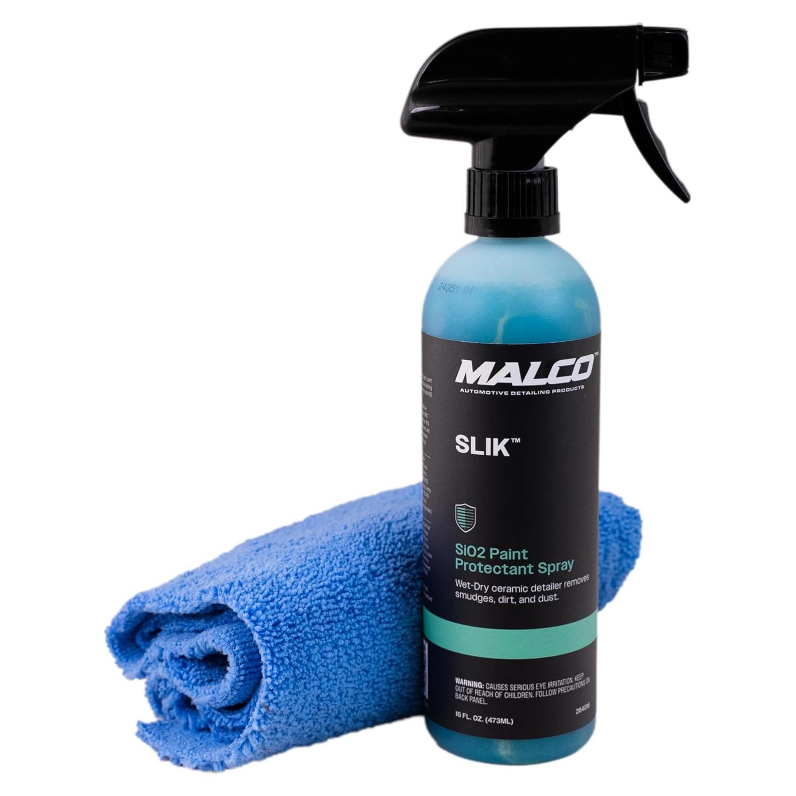 Spray de Protección de Pintura Malco SLIK SiO2 473ml con Toalla