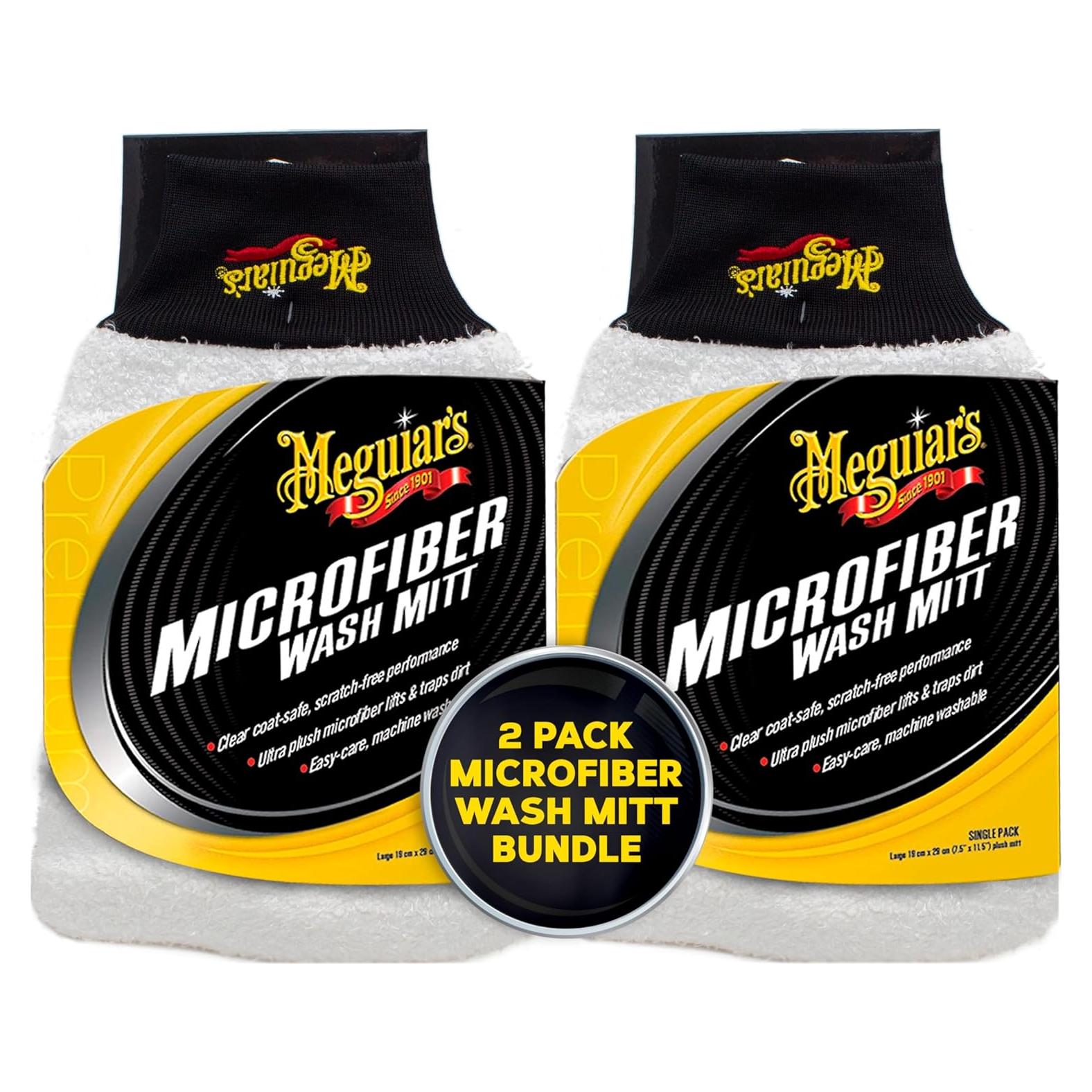 Mitón de Lavado de Microfibra Meguiar's X3002 - Paquete de 2