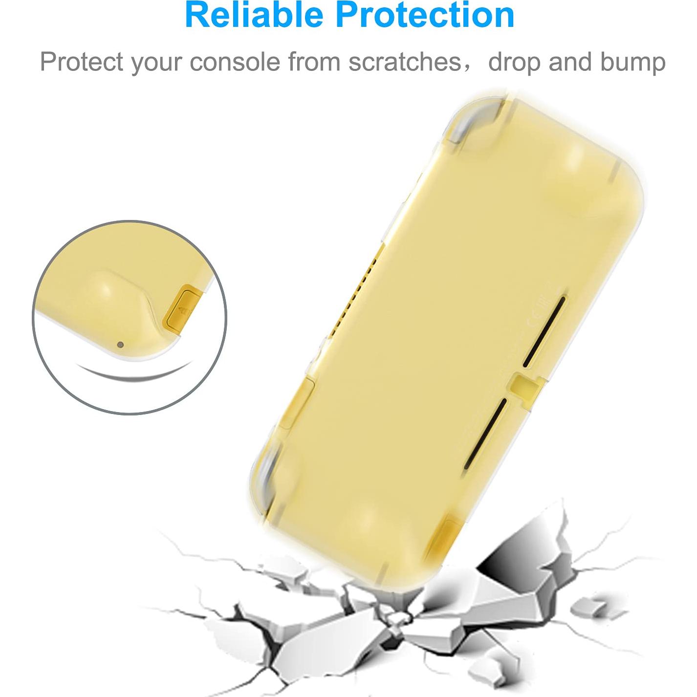 Kit Accesorios Nintendo Switch Lite YUANHOT Coral 4 en 1