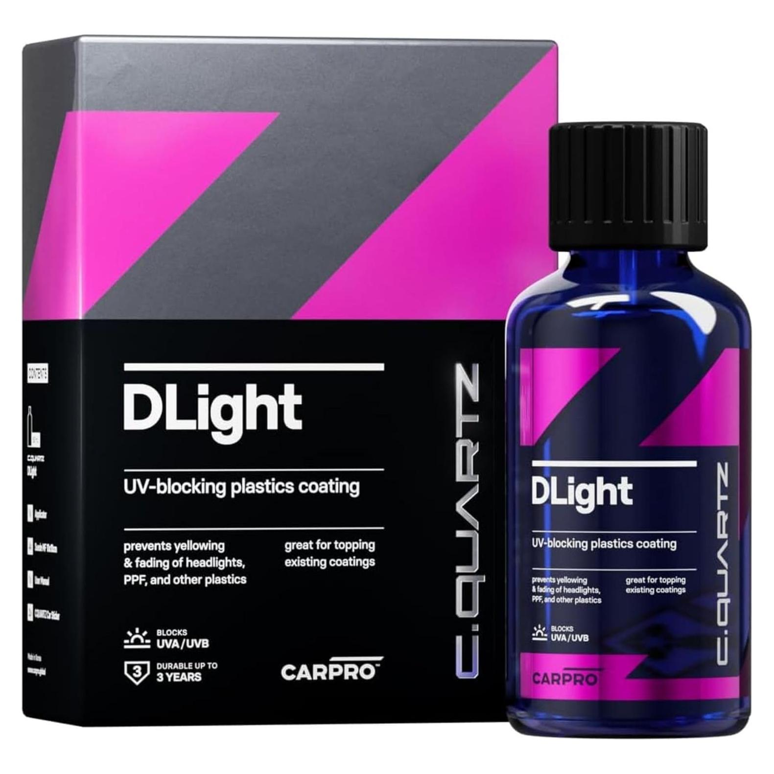 Recubrimiento Cerámico CARPRO CQUARTZ DLight 50ml - Protección UV