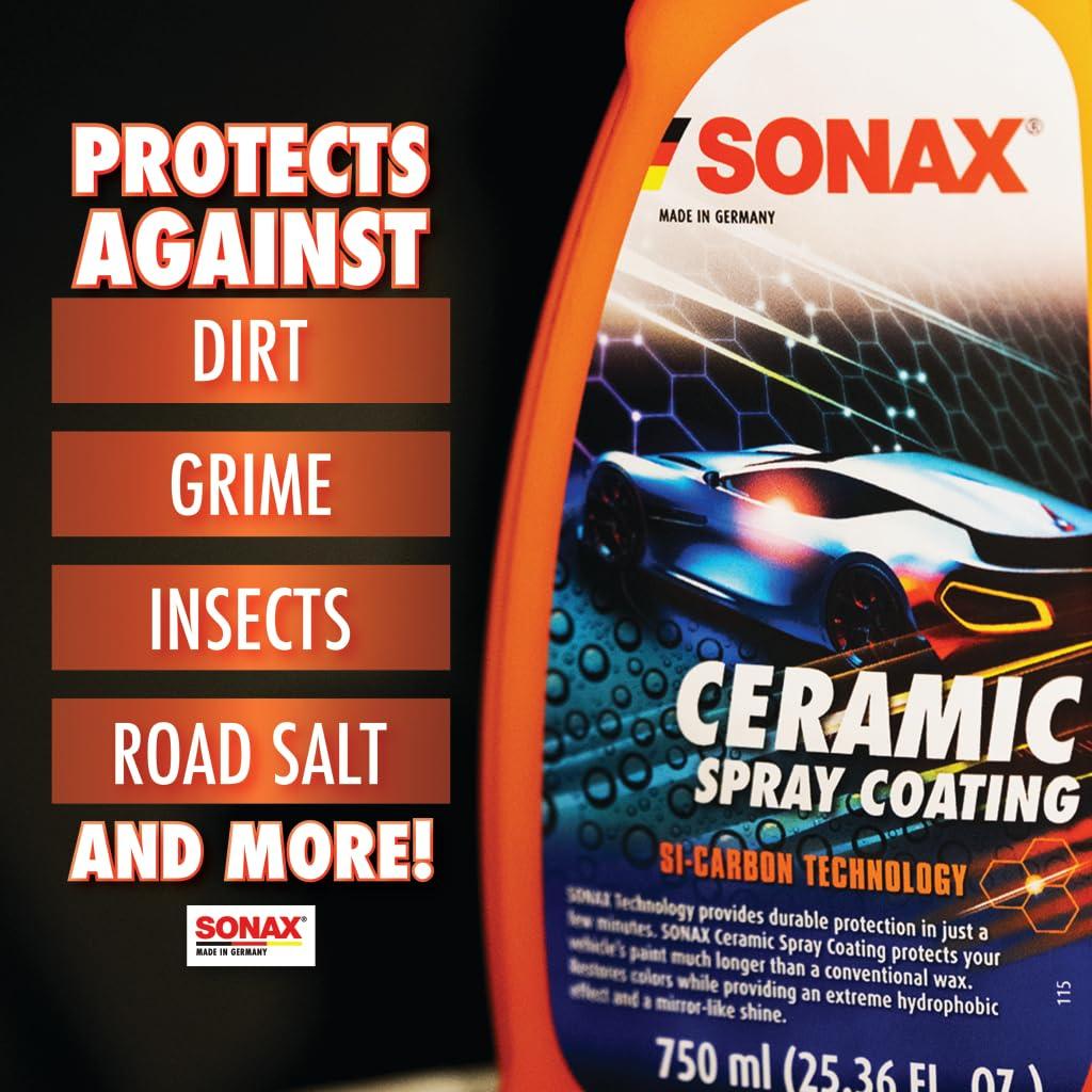 Combo Spray Cerámico SONAX | Protección Pintura Hidrofóbica