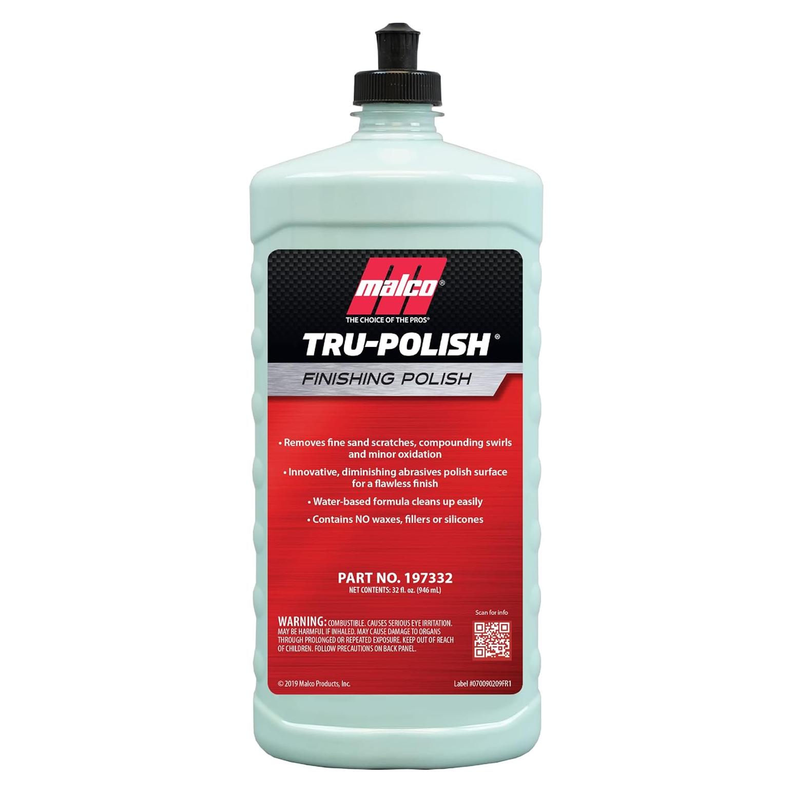 Malco Tru-Polish Pulidor Automotriz 0.95 L - Removedor Rayones