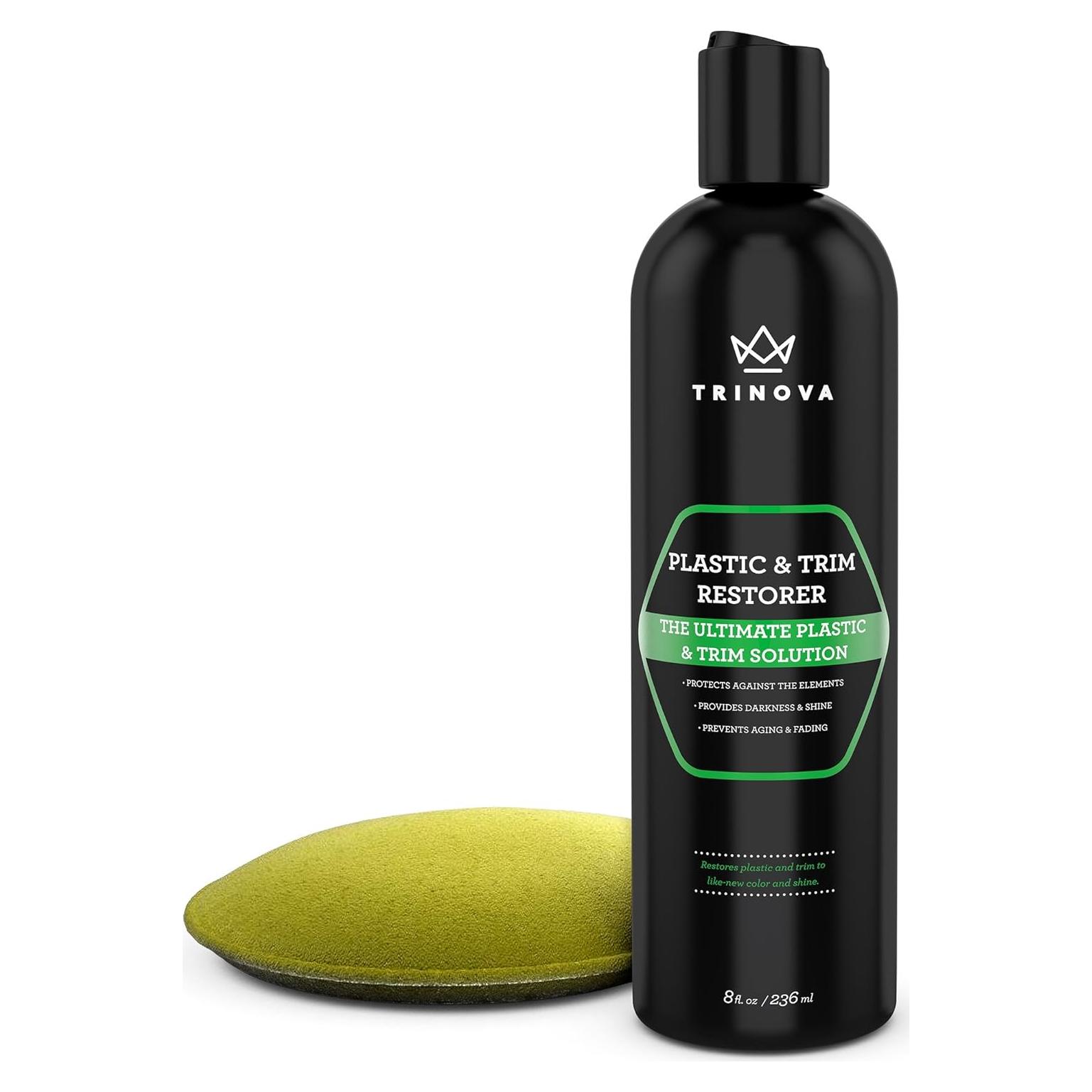 Restaurador de Plástico y Molduras TriNova 236.6 ml - Protección y Brillo