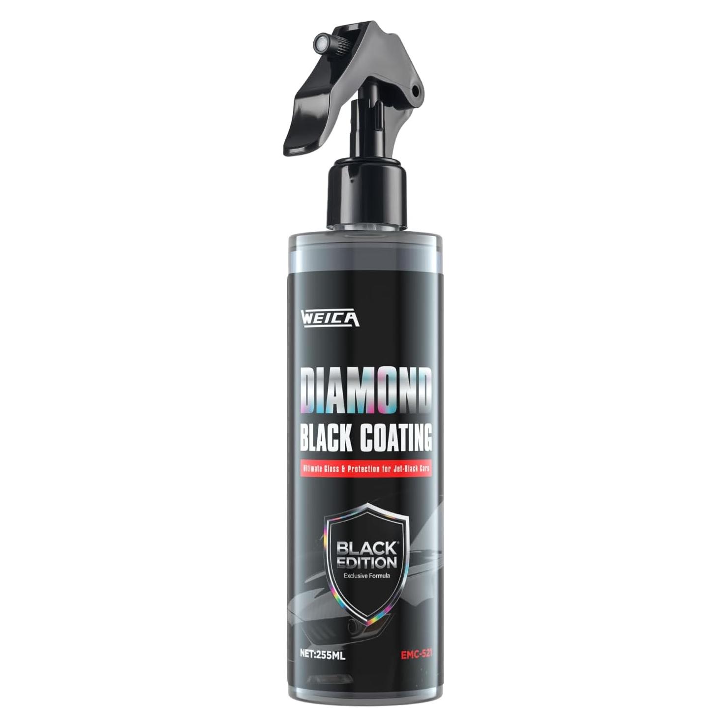 Spray Recubrimiento Cerámico Black Diamond 255ml para Coches Negros
