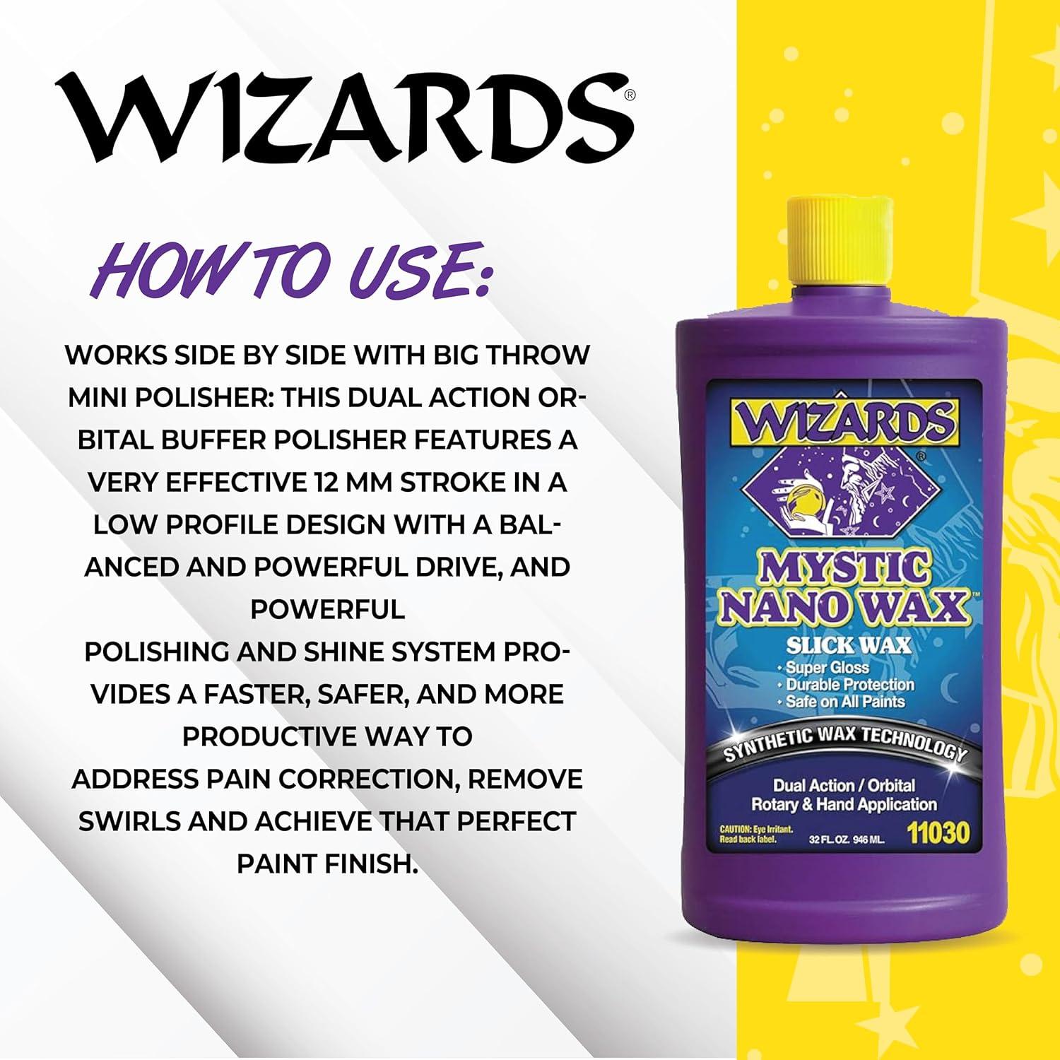 Cera Pulidora Nano Mística Wizards 946 ml - Brillo y Protección