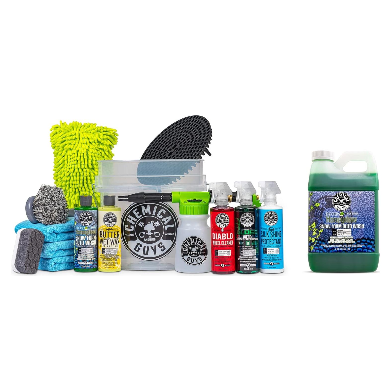 Kit de Lavado de Autos Chemical Guys 14 Piezas 1.89 L Jabón