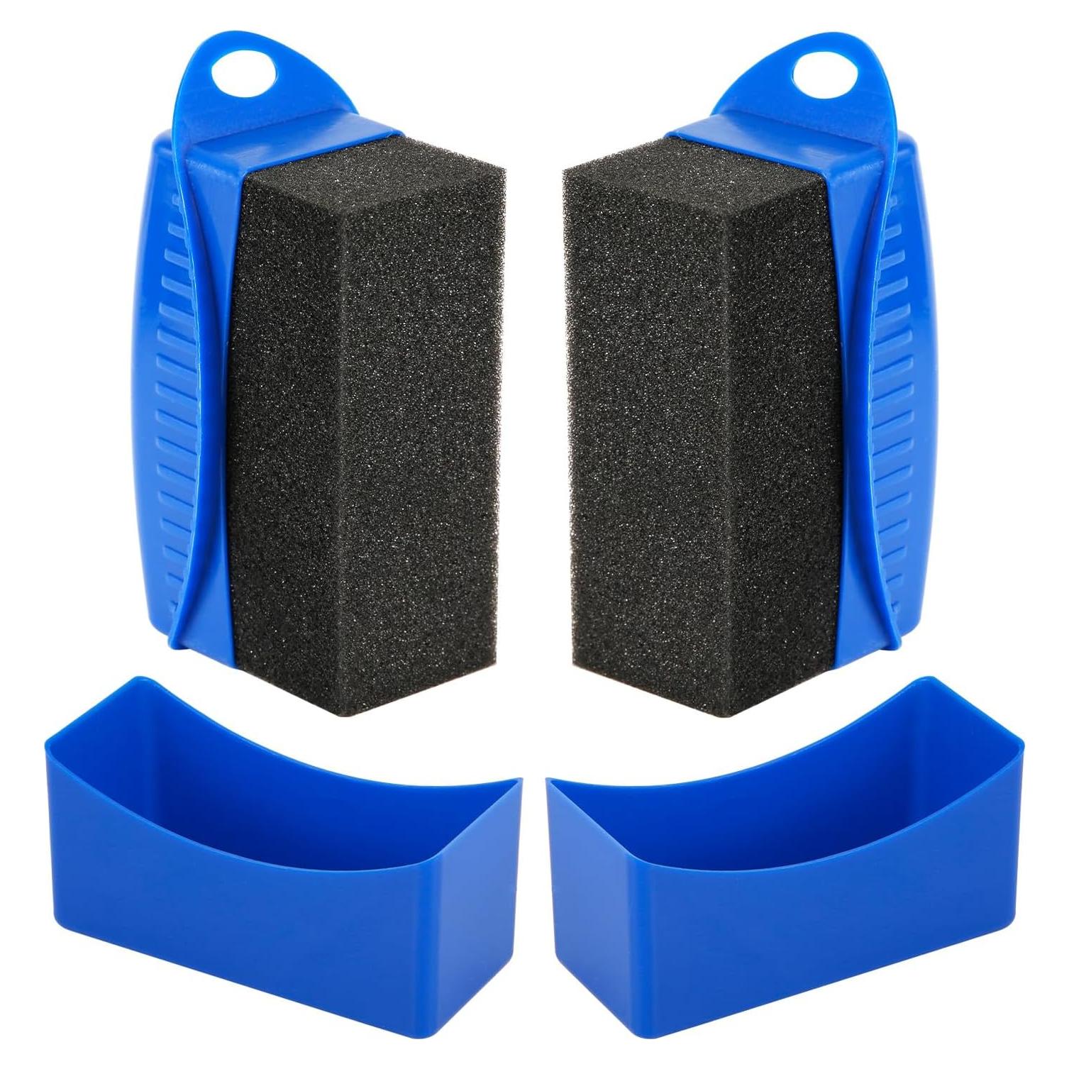 2 Esponjas de Brillo para Neumáticos NQEUEPN Reutilizables Azul