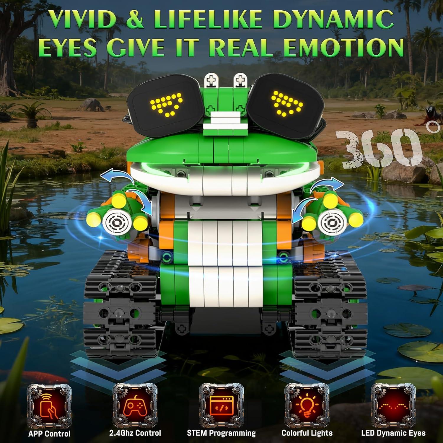 Kit de Construcción de Robots STEM QHECTTY 732 Piezas 5 en 1