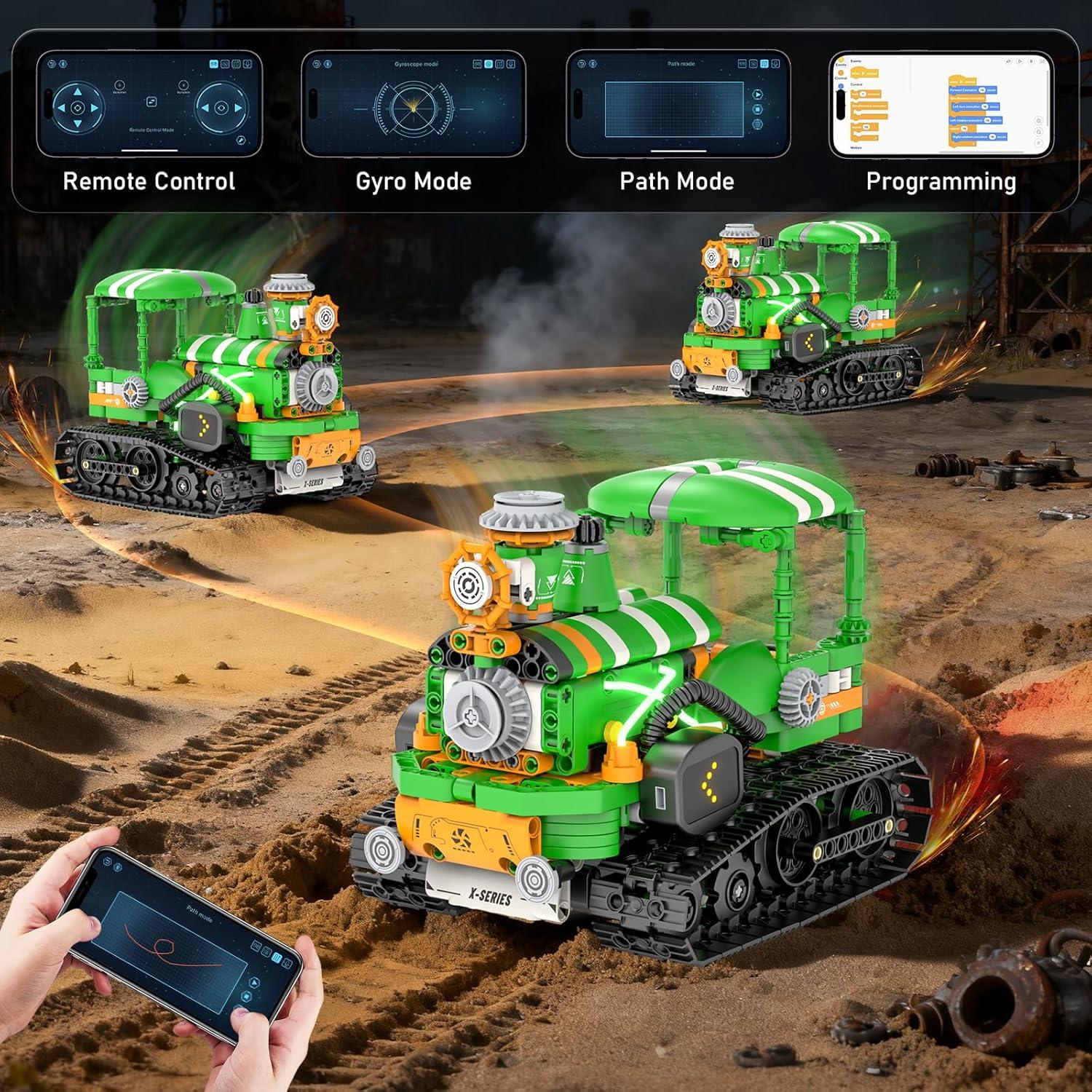 Kit de Construcción de Robots STEM QHECTTY 732 Piezas 5 en 1