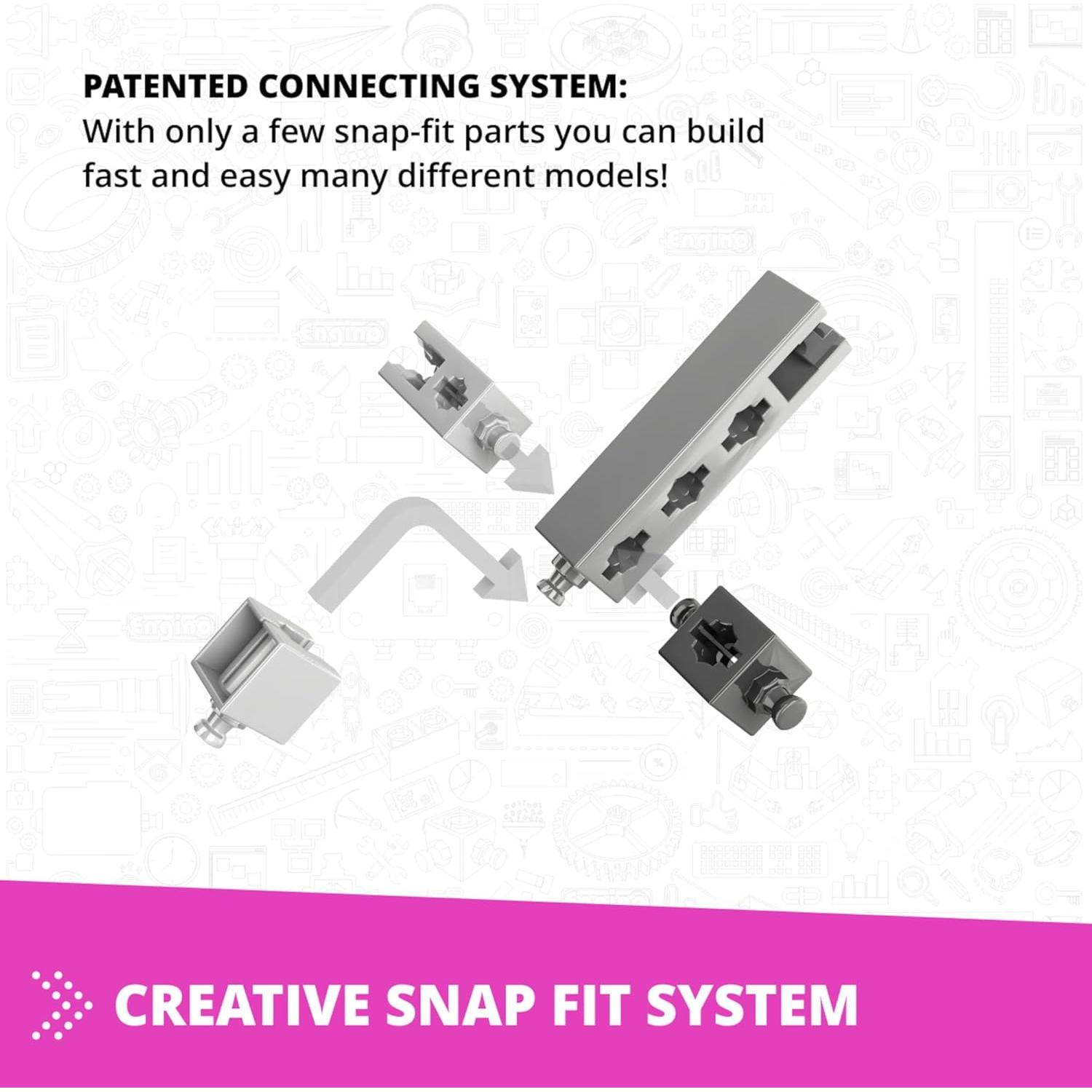 Engino Set de Construcción STEM 15 Modelos para Niñas 6+