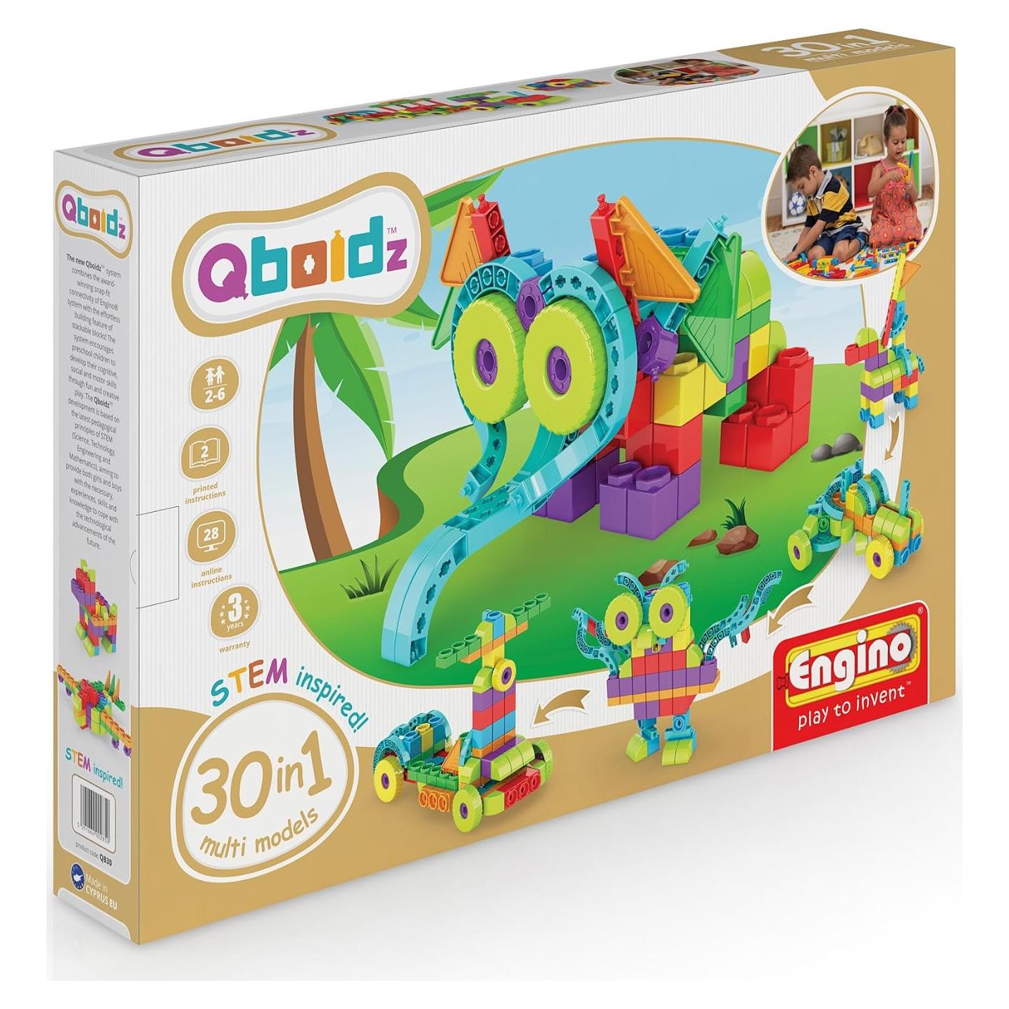 Set de Construcción Engino Qboidz 30 en 1 para Niños