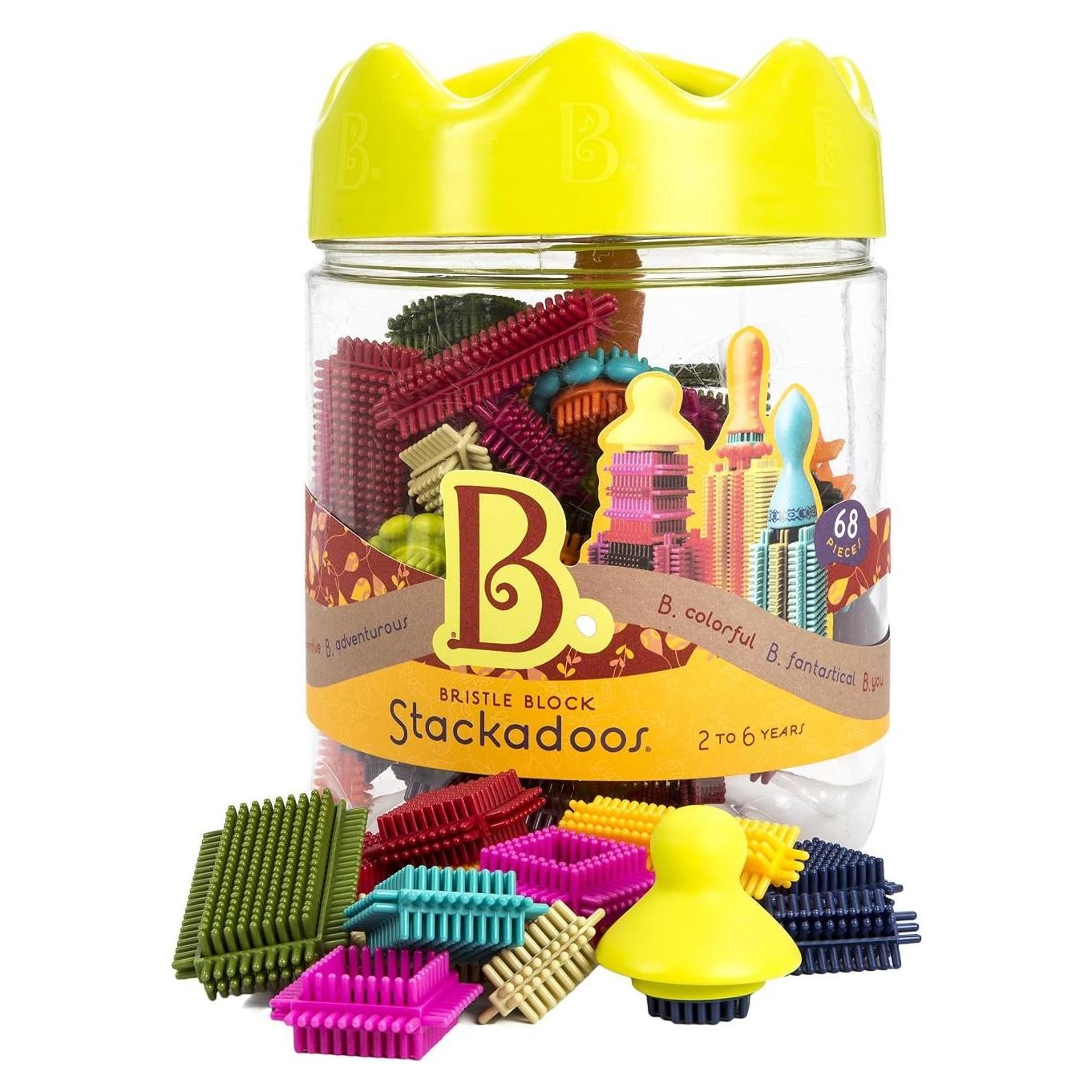 Bloques de Cerda B. Stackadoos - 68 Piezas Interconectables