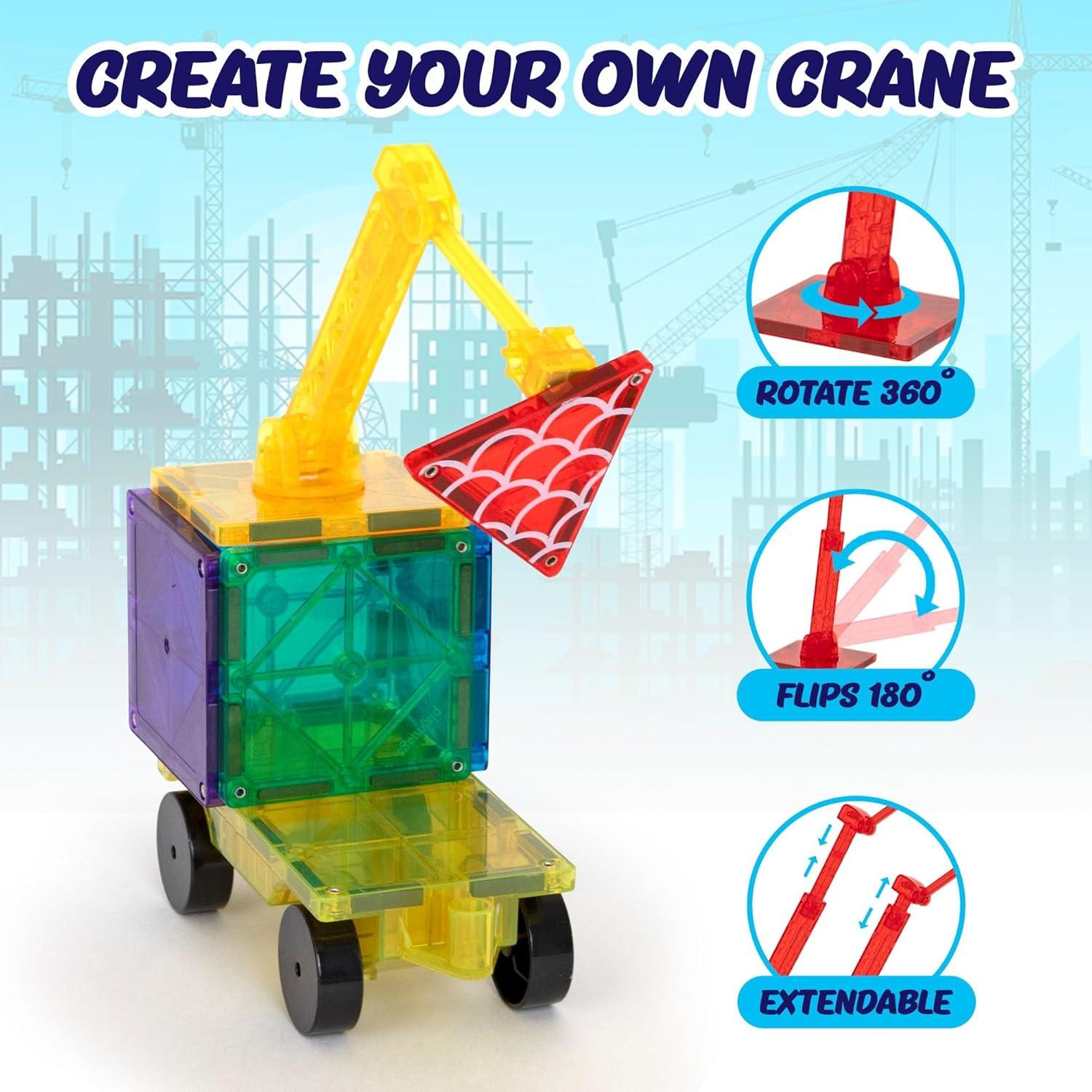 Juego de Azulejos Magnéticos Playmags 52 Piezas STEM