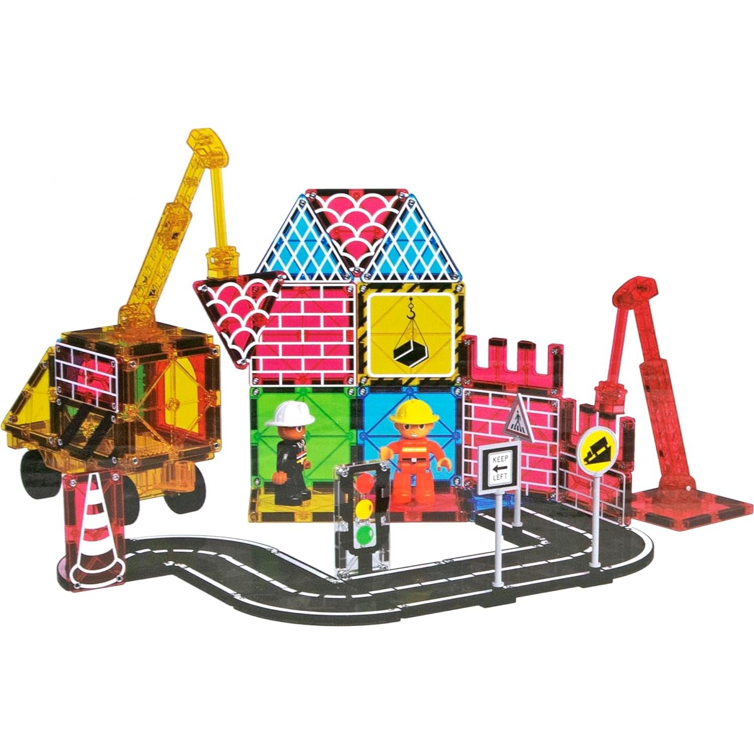 Juego de Azulejos Magnéticos Playmags 52 Piezas STEM