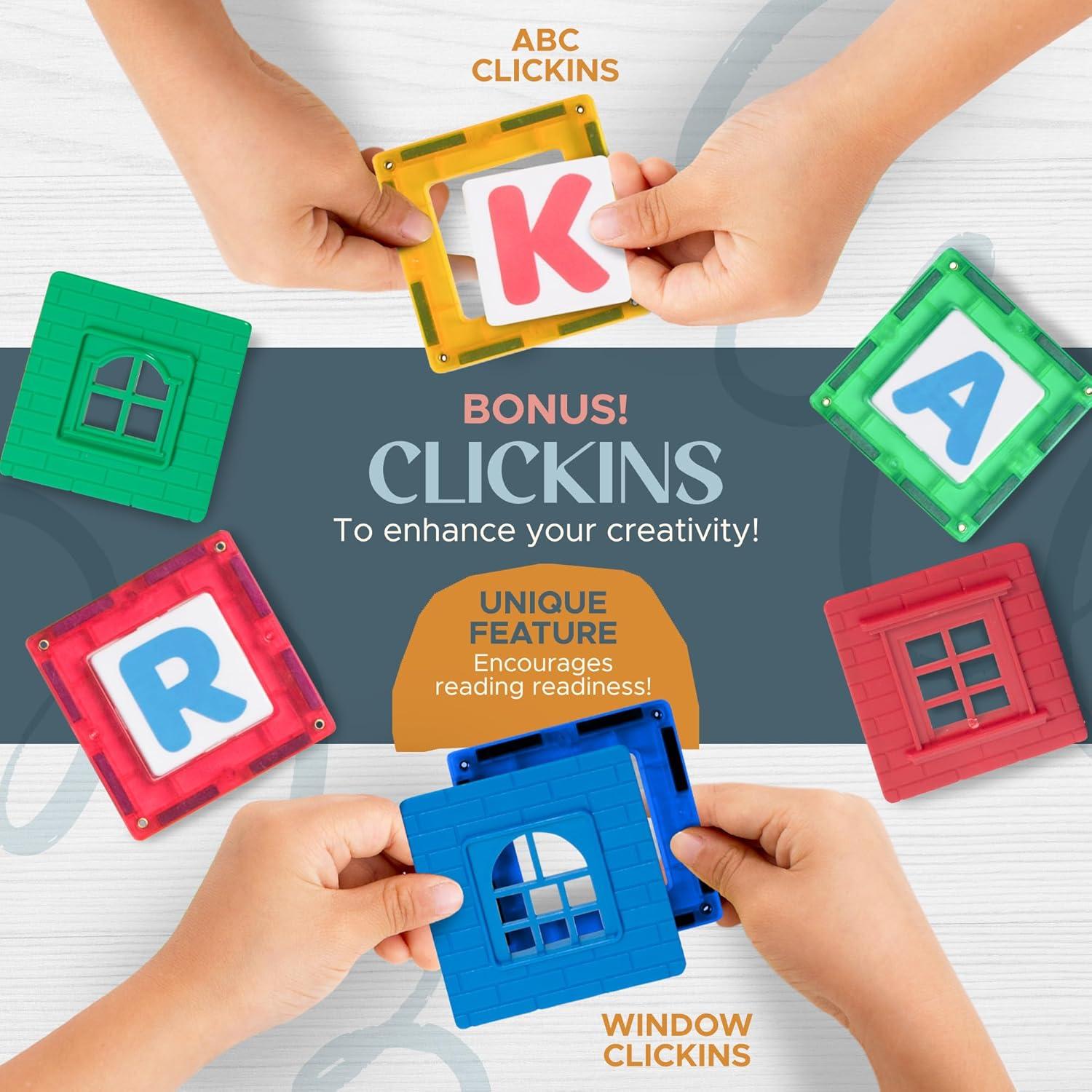 Juego de Bloques Magnéticos Playmags 150 Piezas - Juguetes STEM