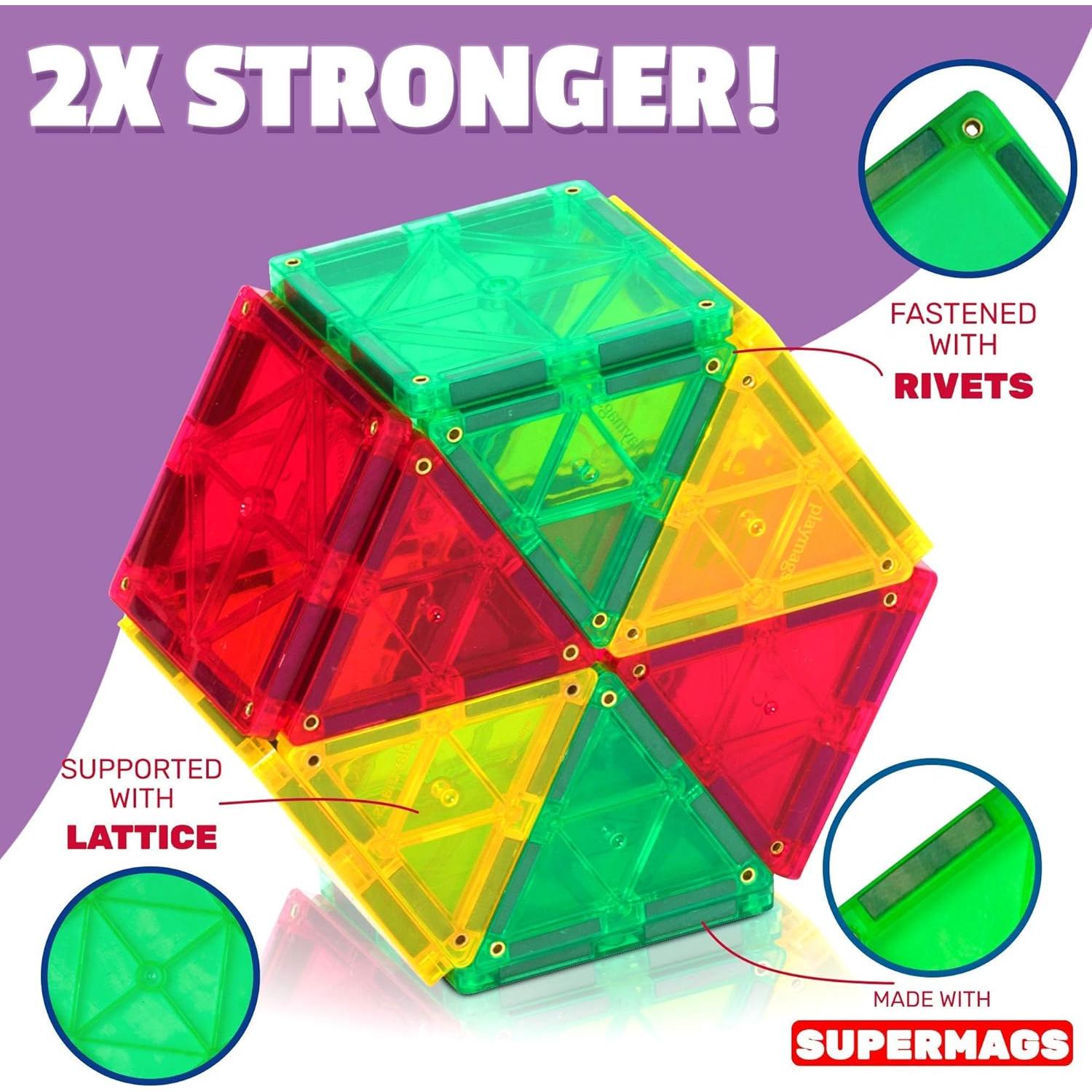 Juego de Bloques Magnéticos Playmags 150 Piezas - Juguetes STEM