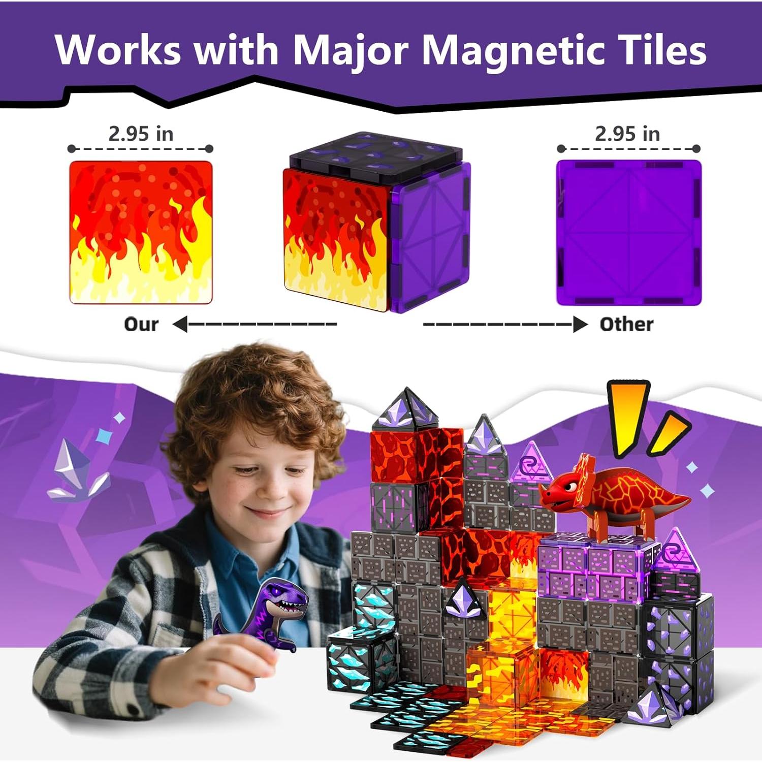 Juego de Construcción Magnética GobiDex Dinosaurios 1.07 kg