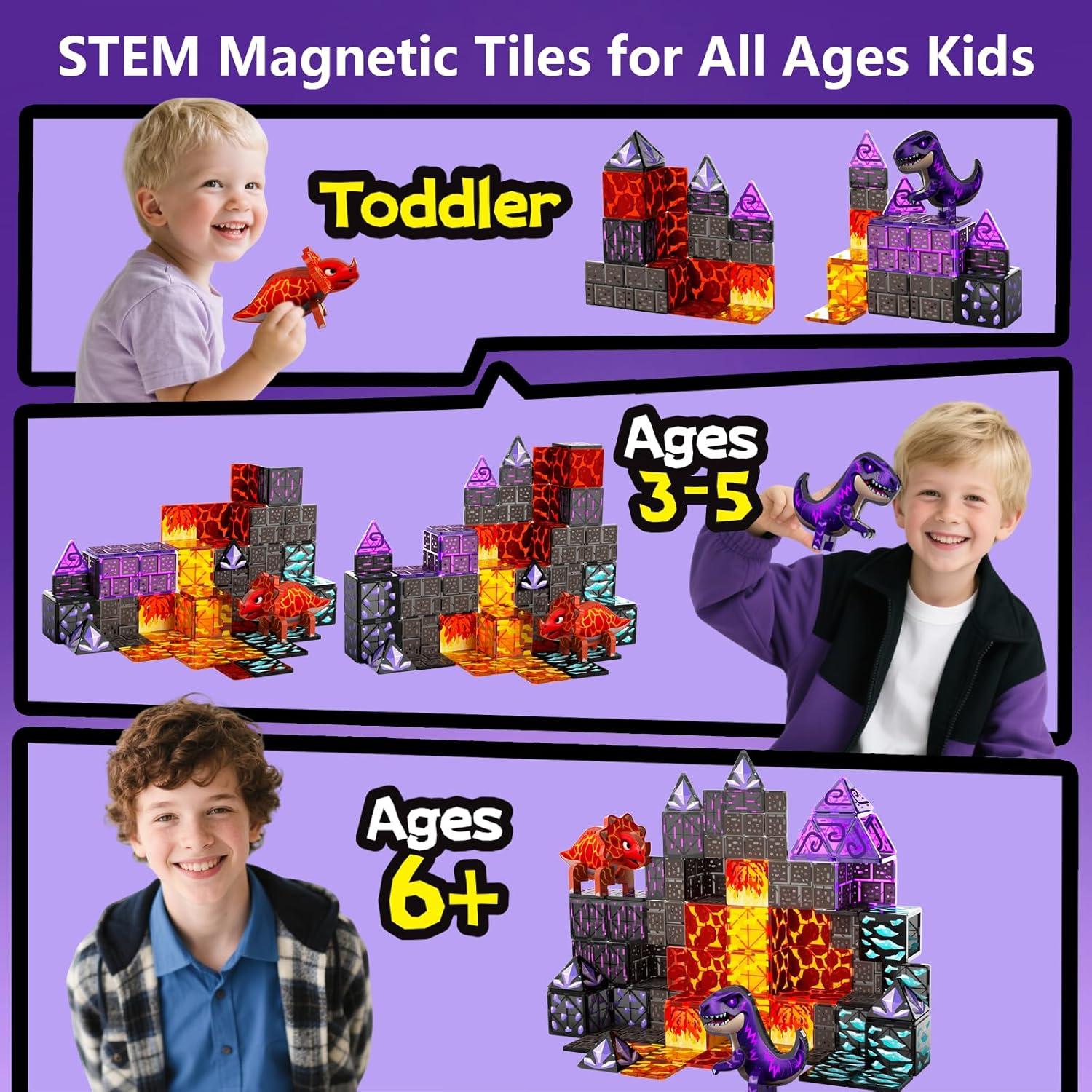 Juego de Construcción Magnética GobiDex Dinosaurios 1.07 kg