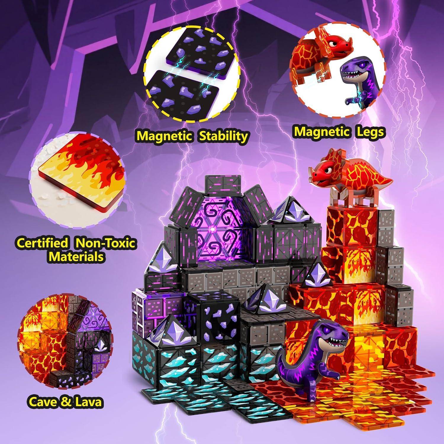 Juego de Construcción Magnética GobiDex Dinosaurios 1.07 kg