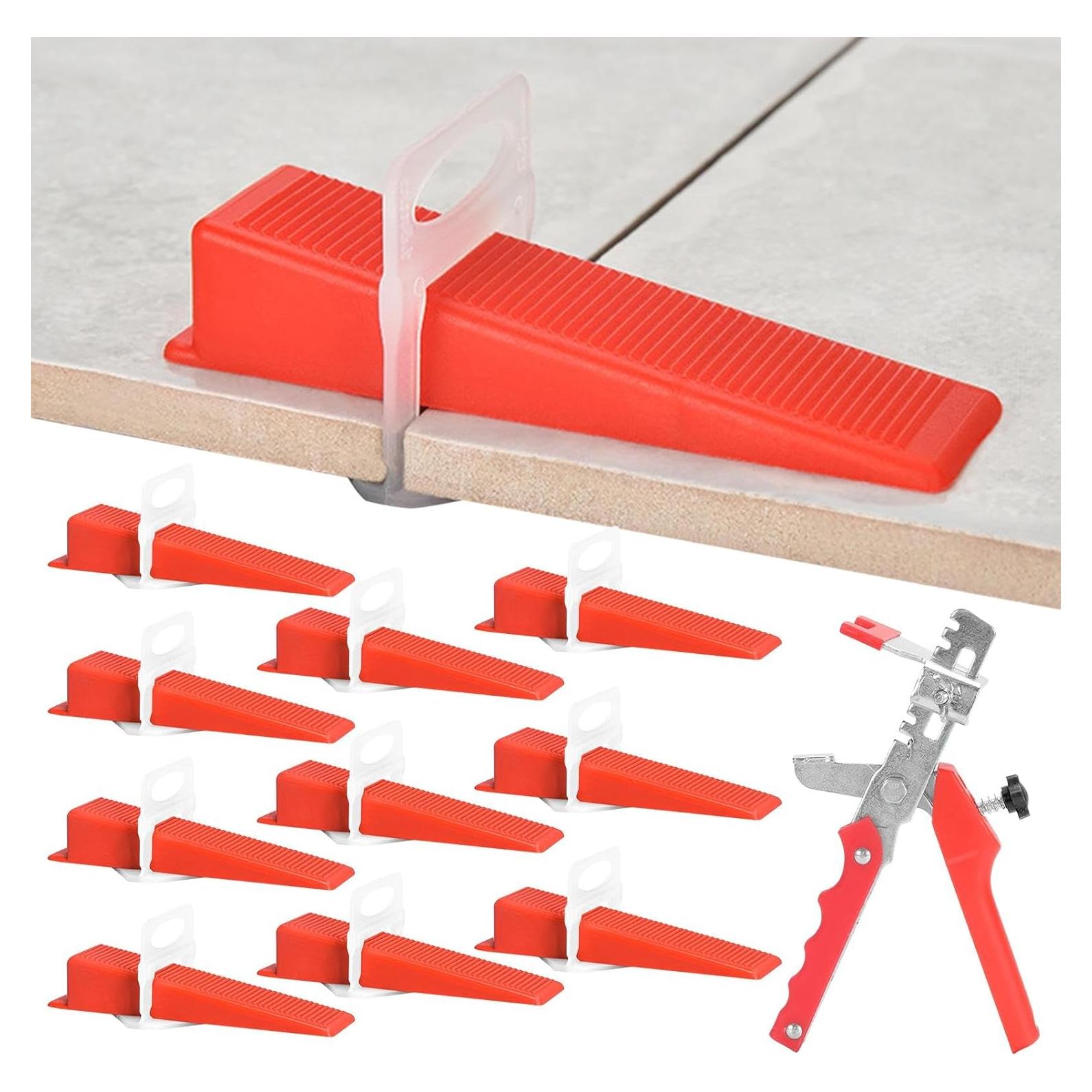 Kit de Nivelación de Azulejos 300pcs Espaciadores + 100 Cuñas