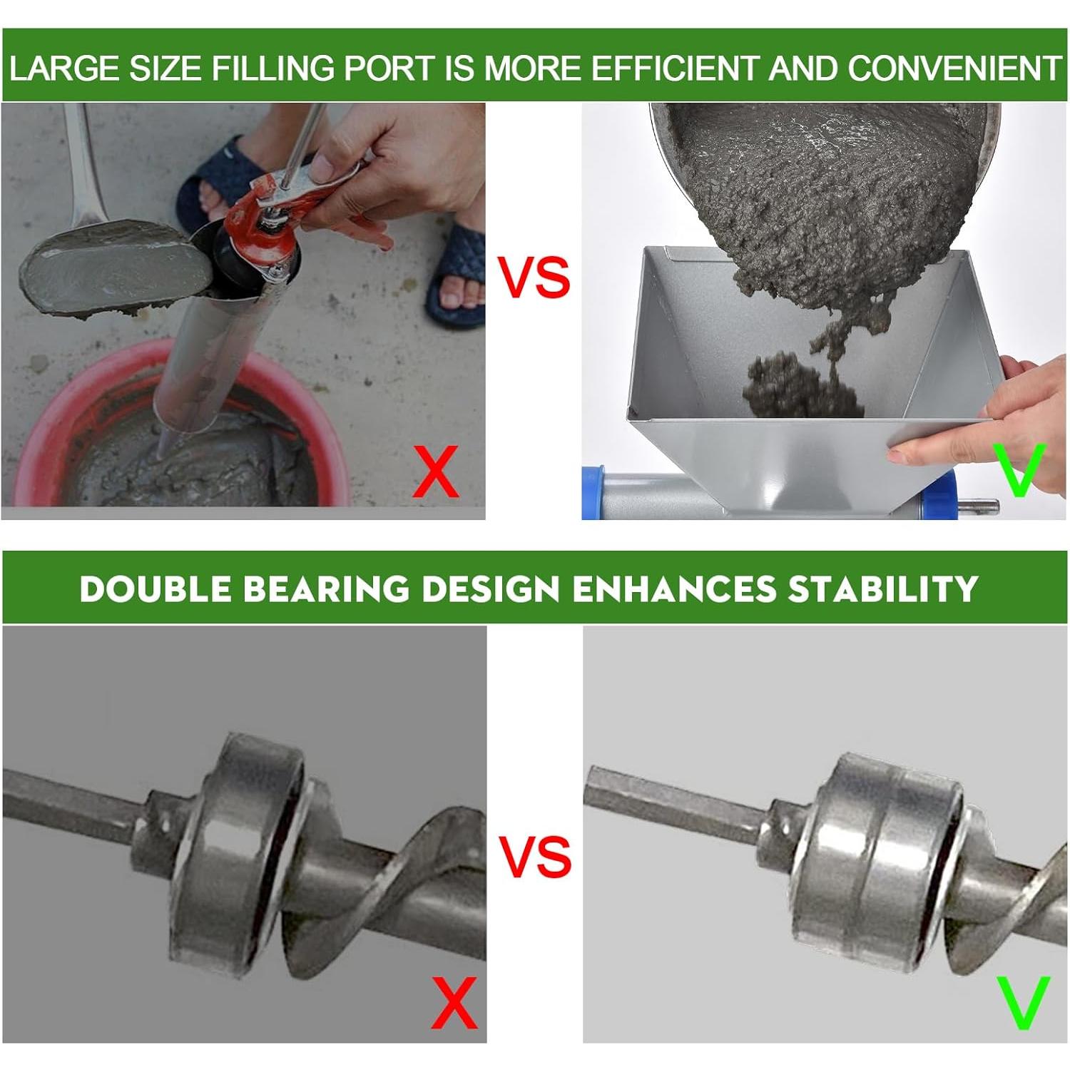 Pistola de Calafateo Auger BOXmime con 5 Boquillas - 3.18 kg