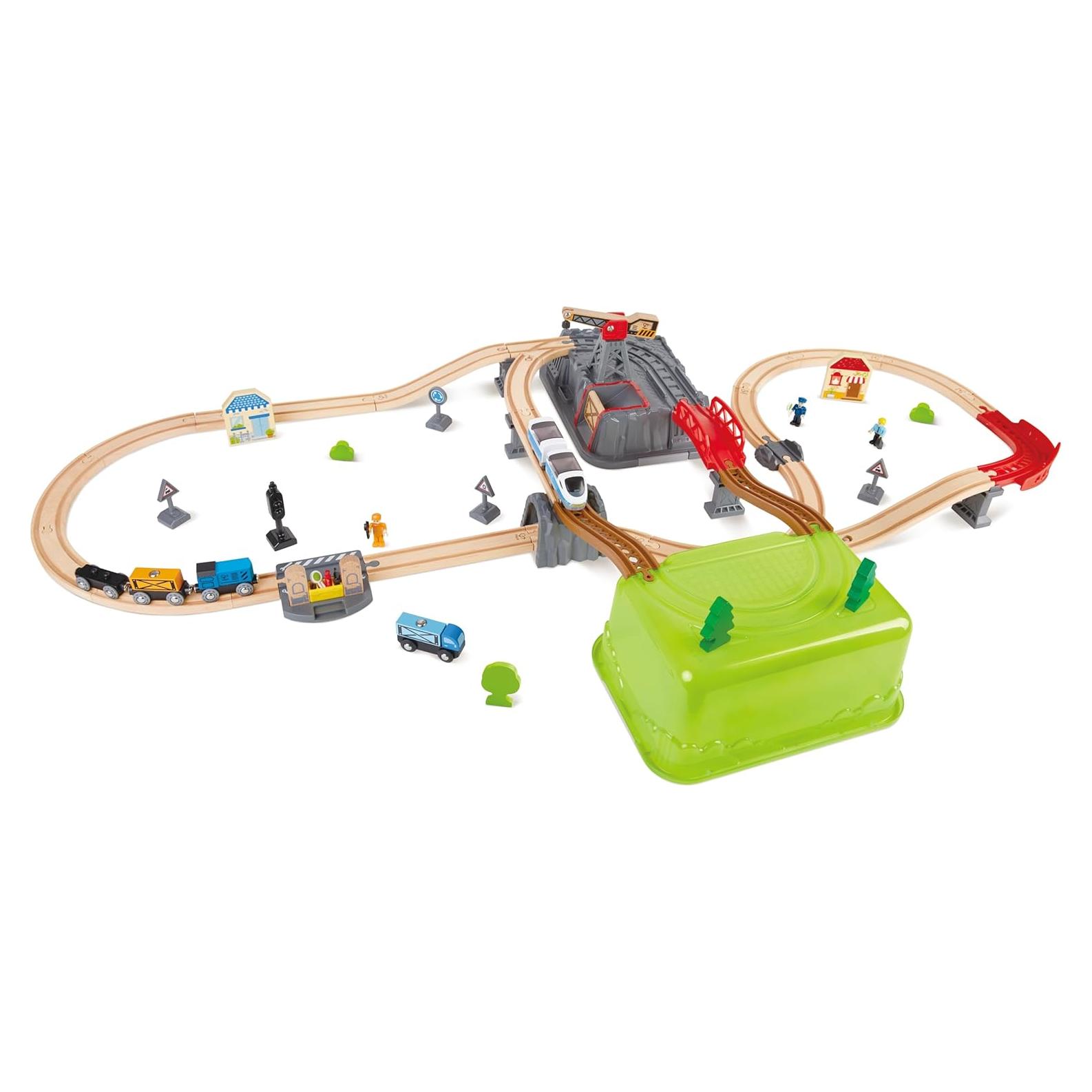 Hape Set Constructor de Ferrocarril 50 Piezas para Niños