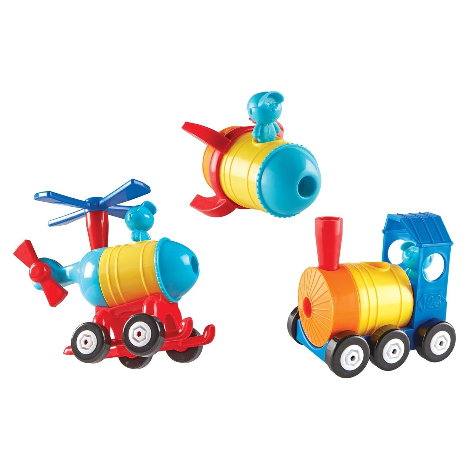 Juguete de Construcción Learning Resources Cohete-Tren-Helicóptero 17 Piezas
