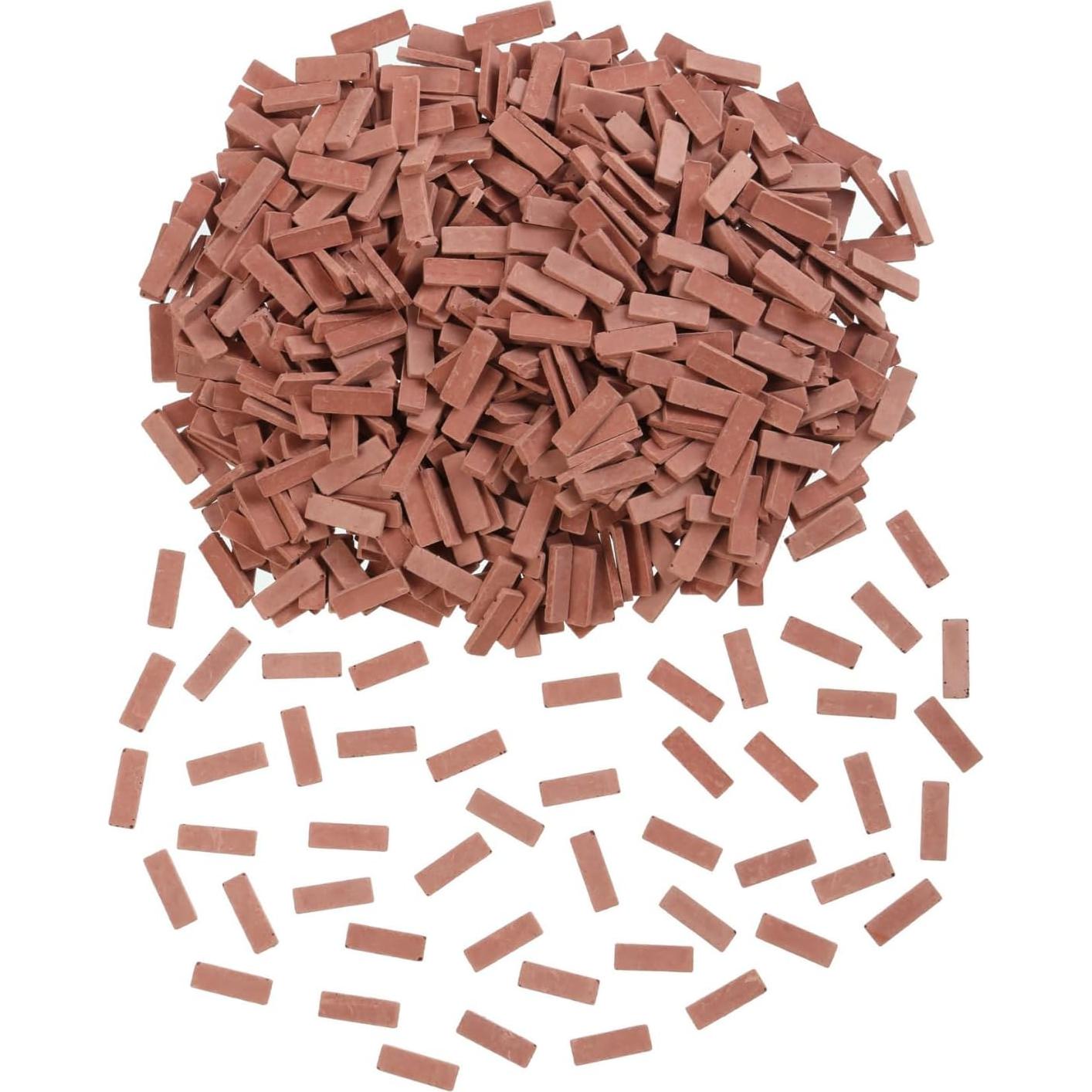 1000 Ladrillos Miniatura Rojos para Manualidades REDUCIO!